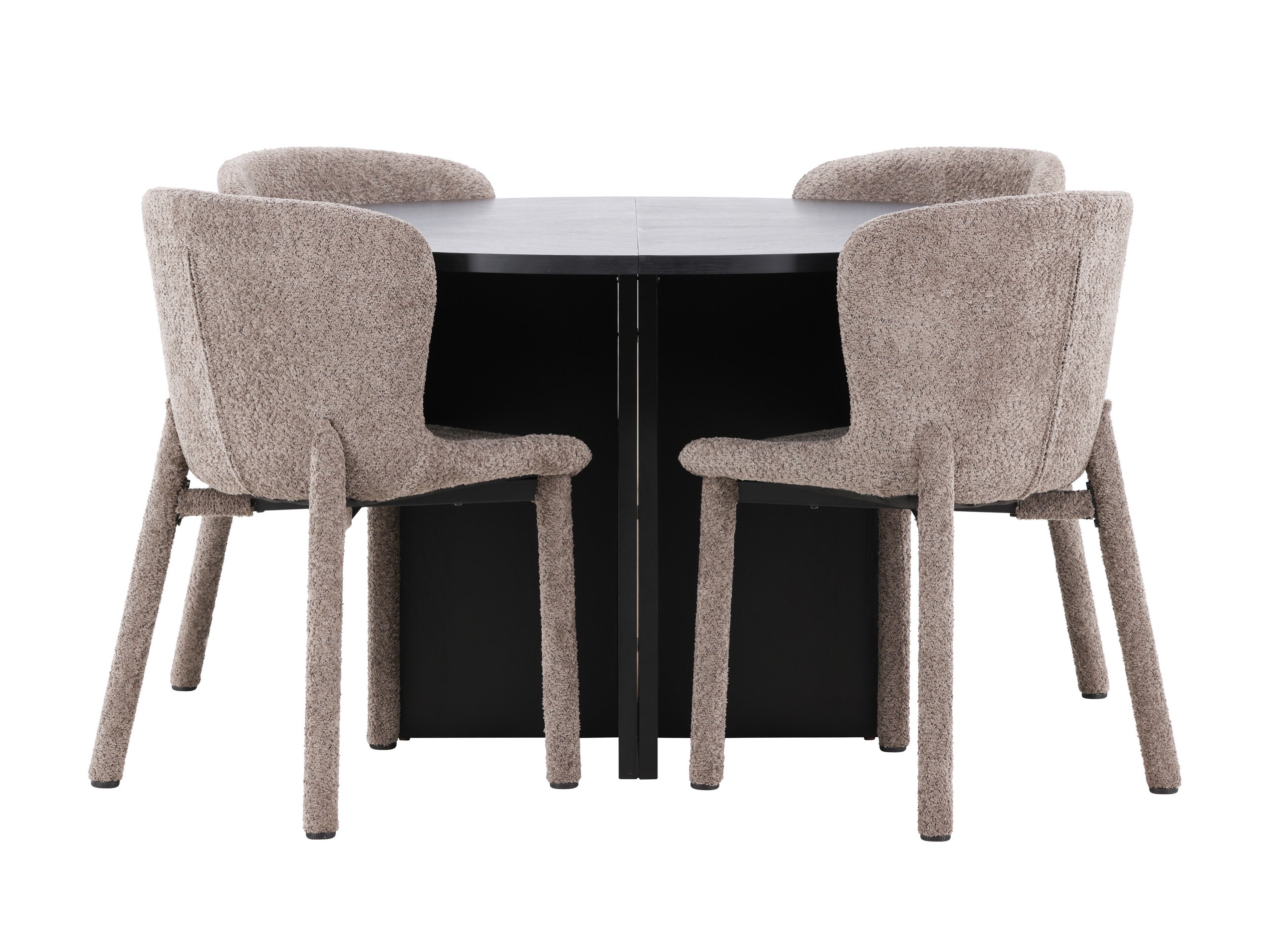 Borðstofusett Dallas 4988 (Svartur)