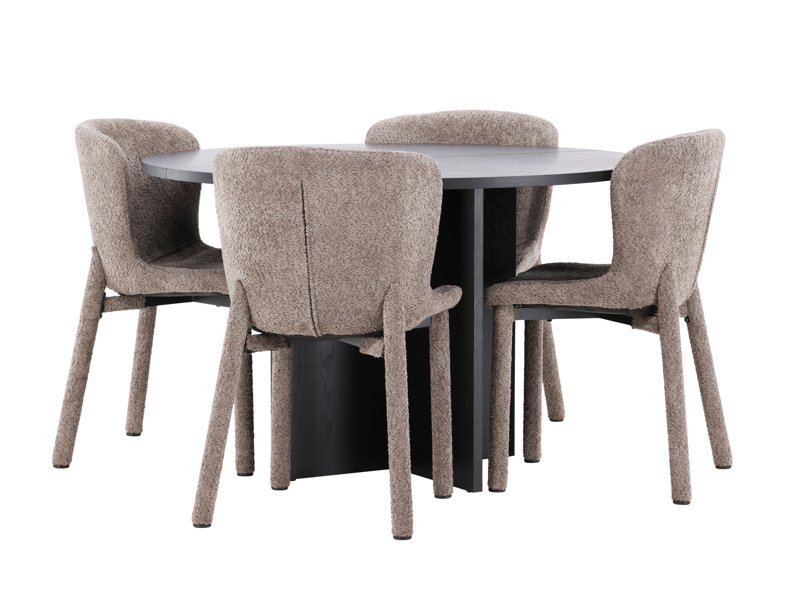 Borðstofusett Dallas 4988 (Svartur)
