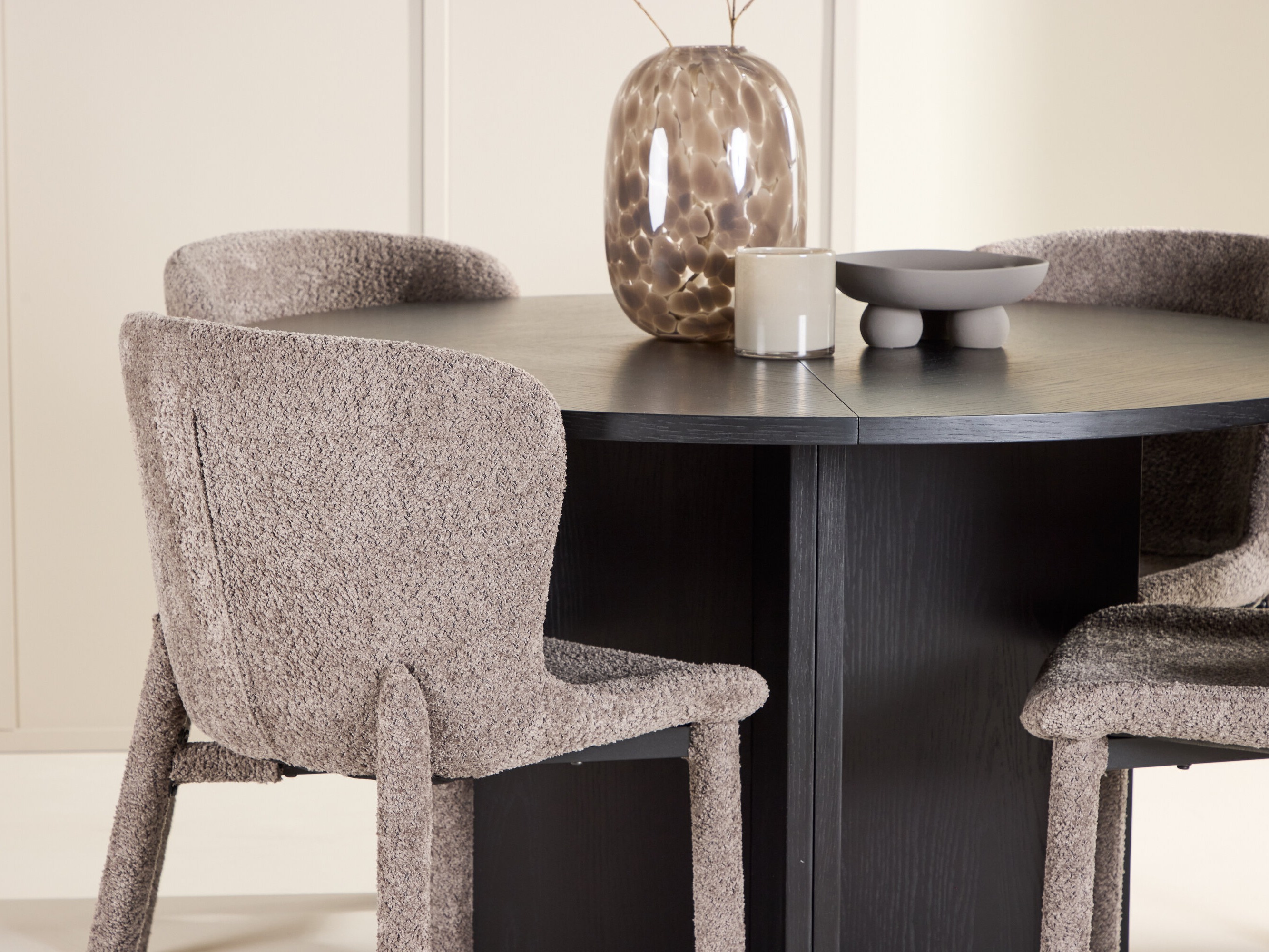 Borðstofusett Dallas 4988 (Svartur)