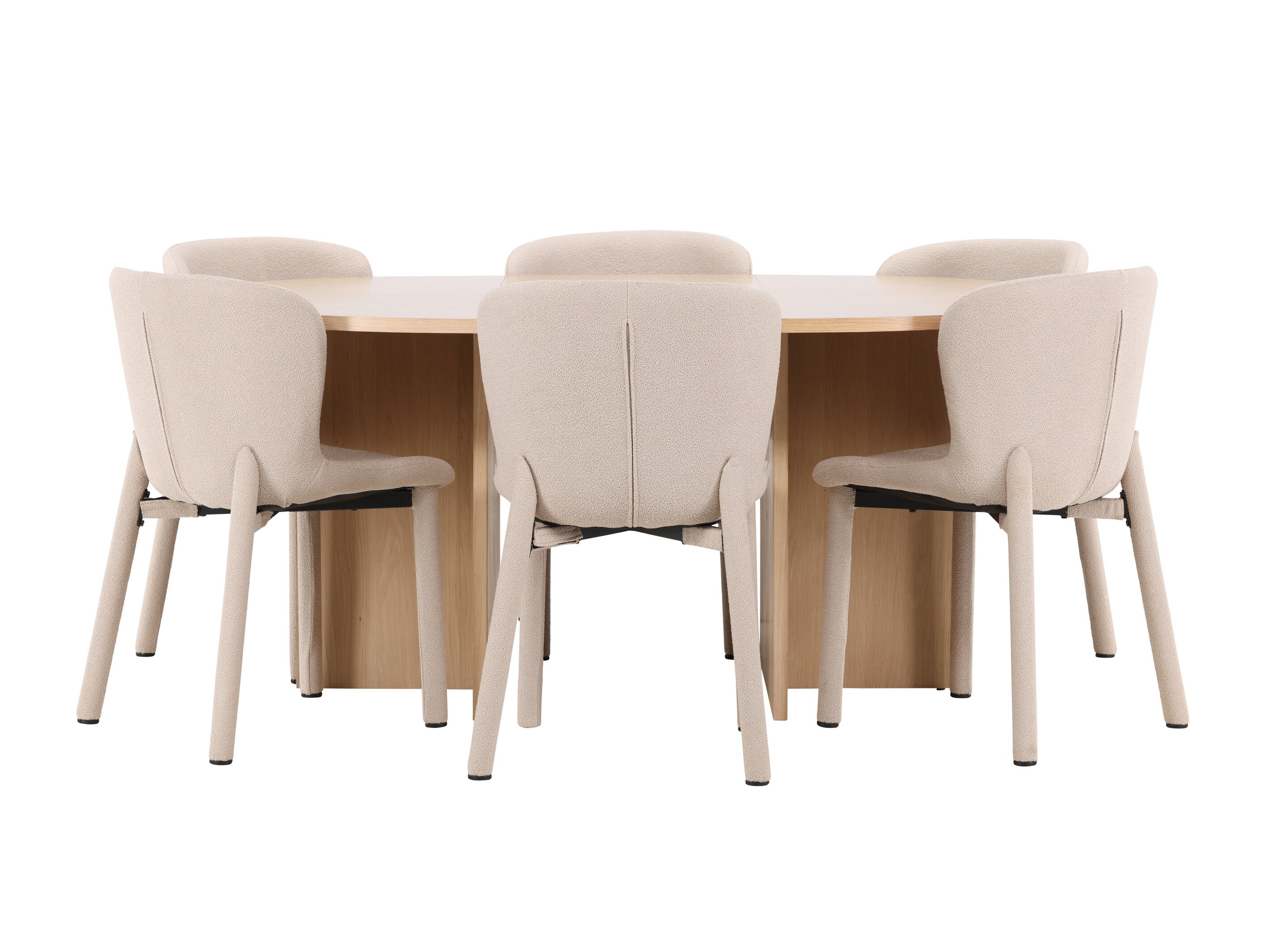 Borðstofusett Dallas 4989 (Eik)