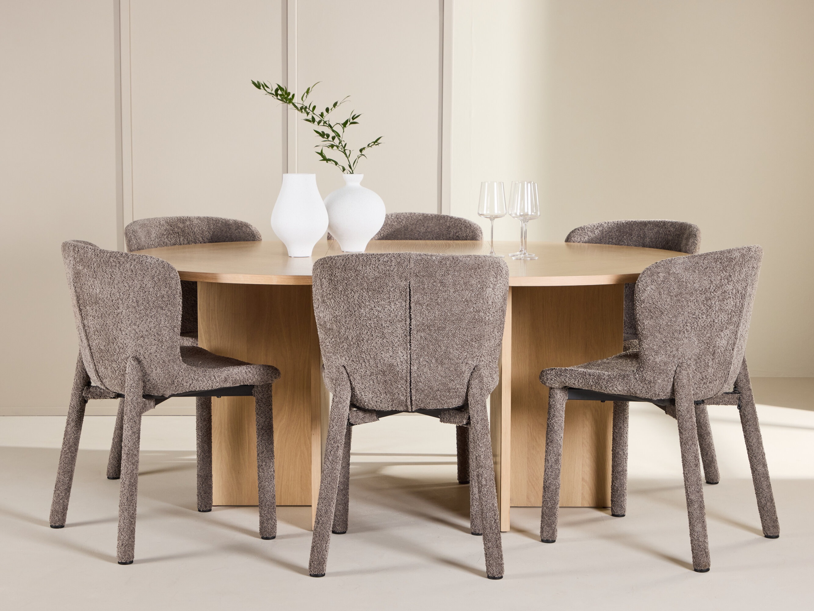 Borðstofusett Dallas 4989 (Eik)