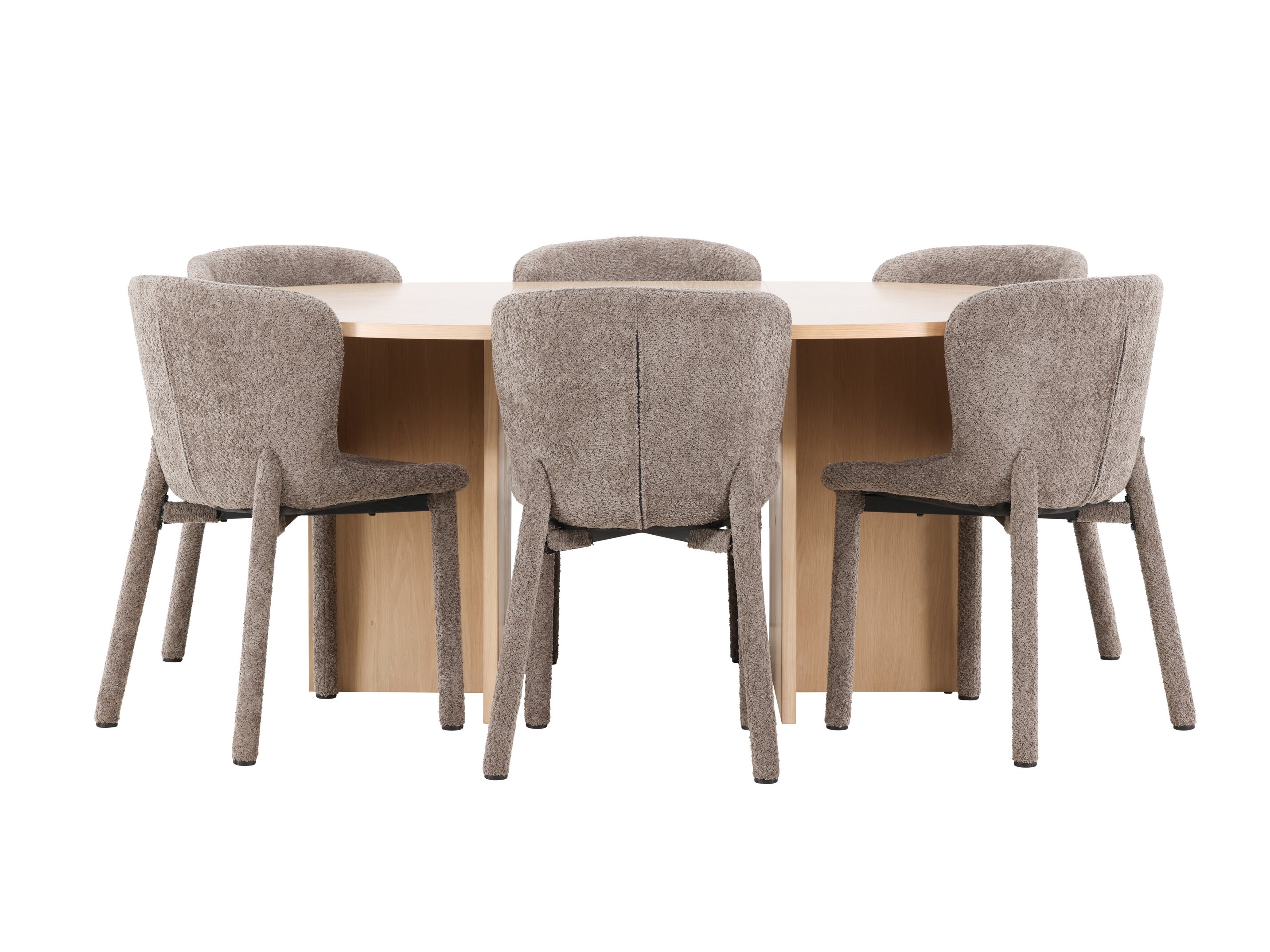 Borðstofusett Dallas 4989 (Eik)