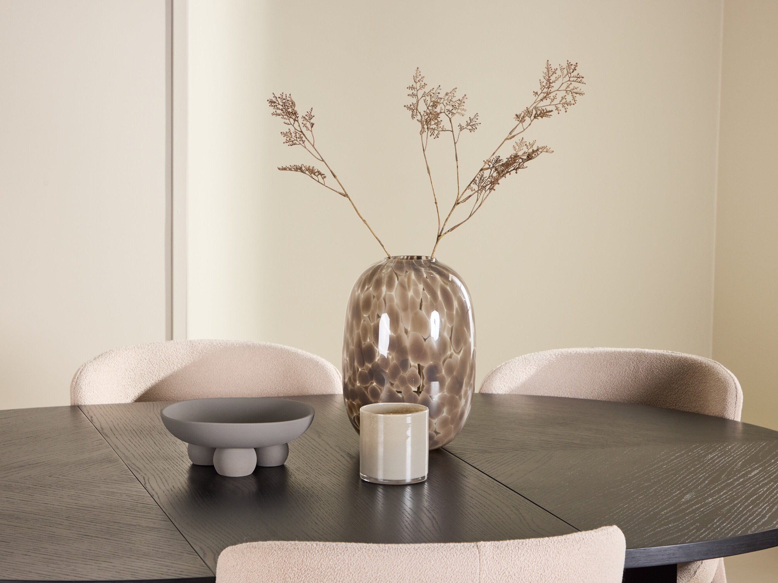 Borðstofusett Dallas 4989 (Svartur)
