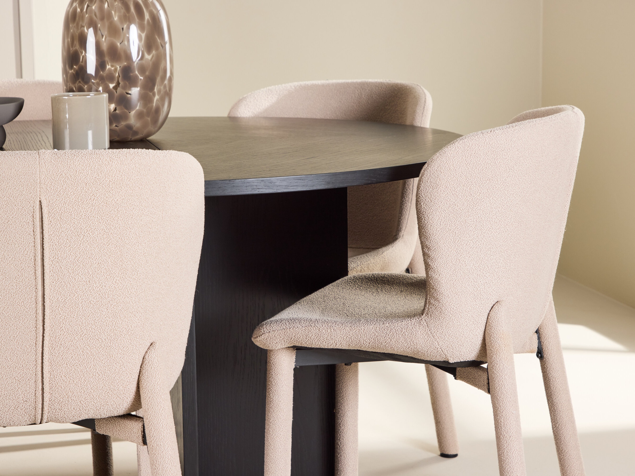 Borðstofusett Dallas 4989 (Svartur)