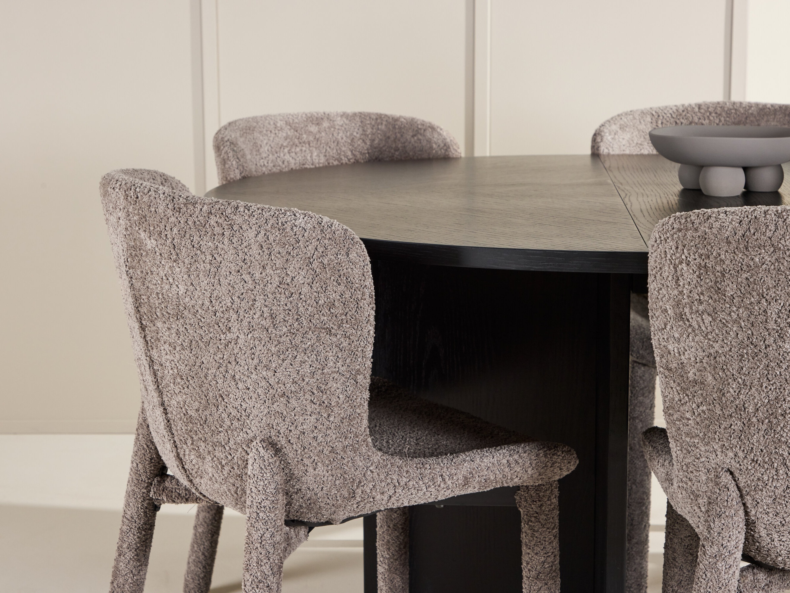 Borðstofusett Dallas 4989 (Svartur)
