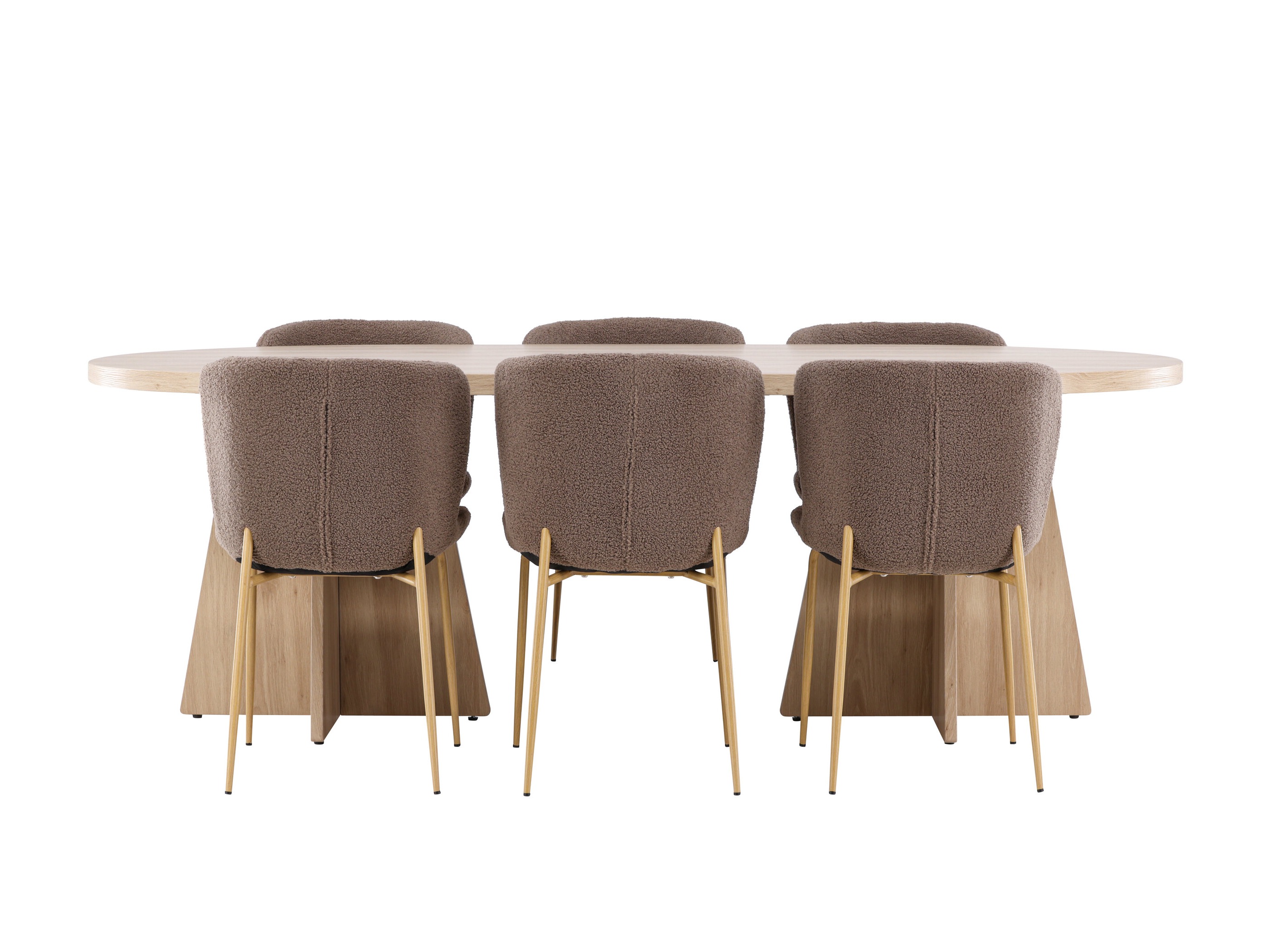 Borðstofusett Dallas 4990 (Brúnn)