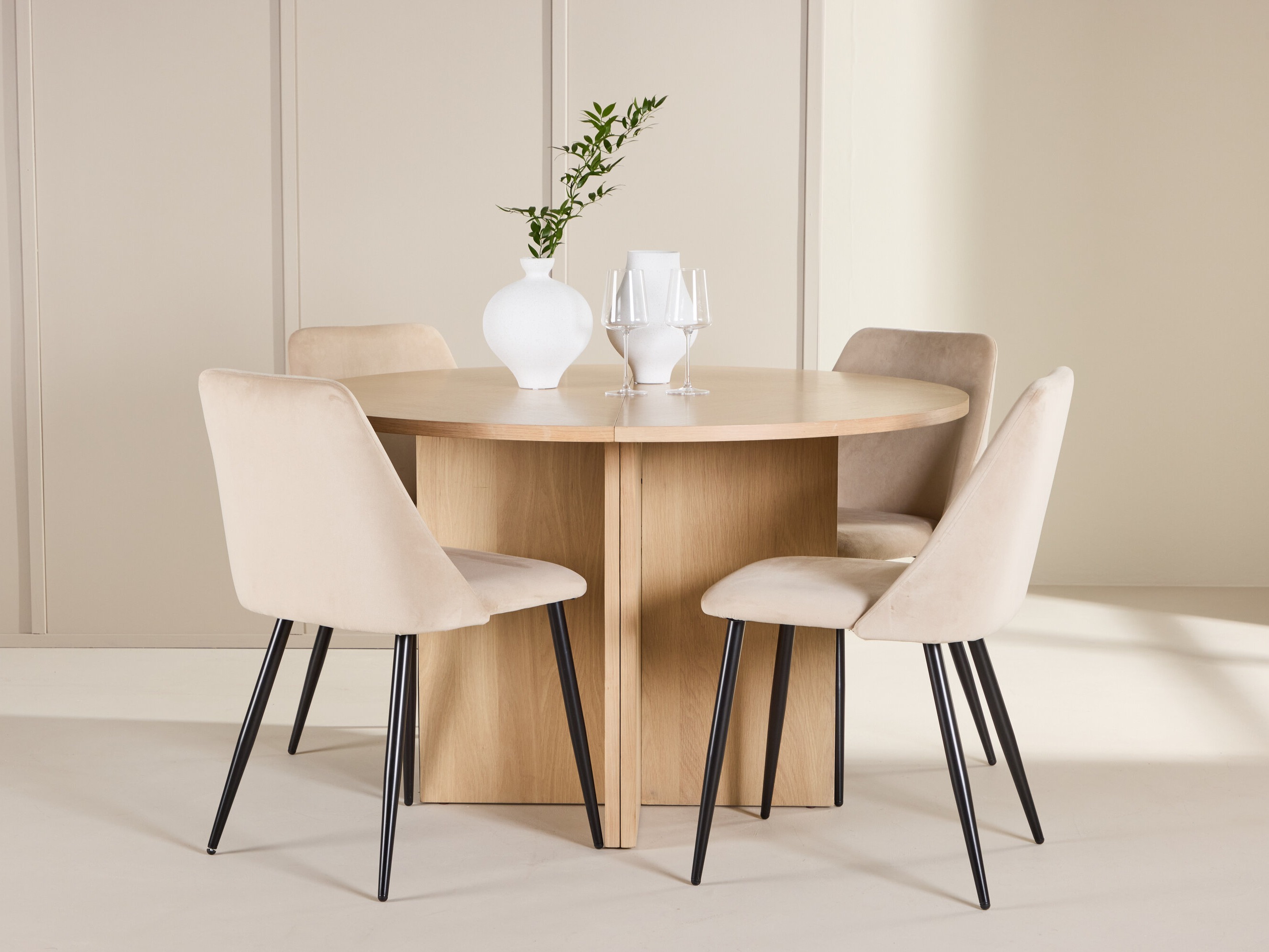 Borðstofusett Dallas 4991 (Eik)