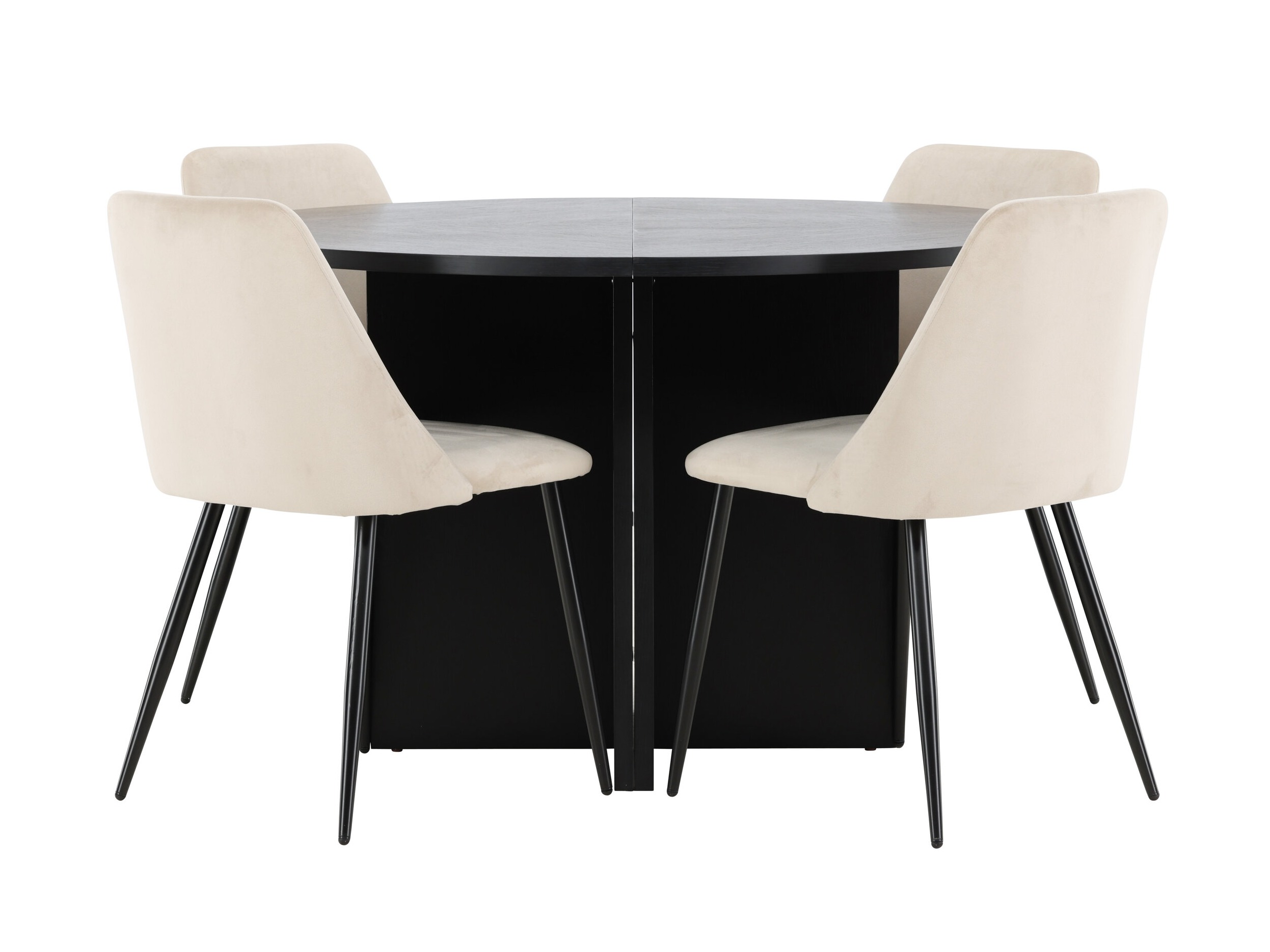 Borðstofusett Dallas 4991 (Svartur)