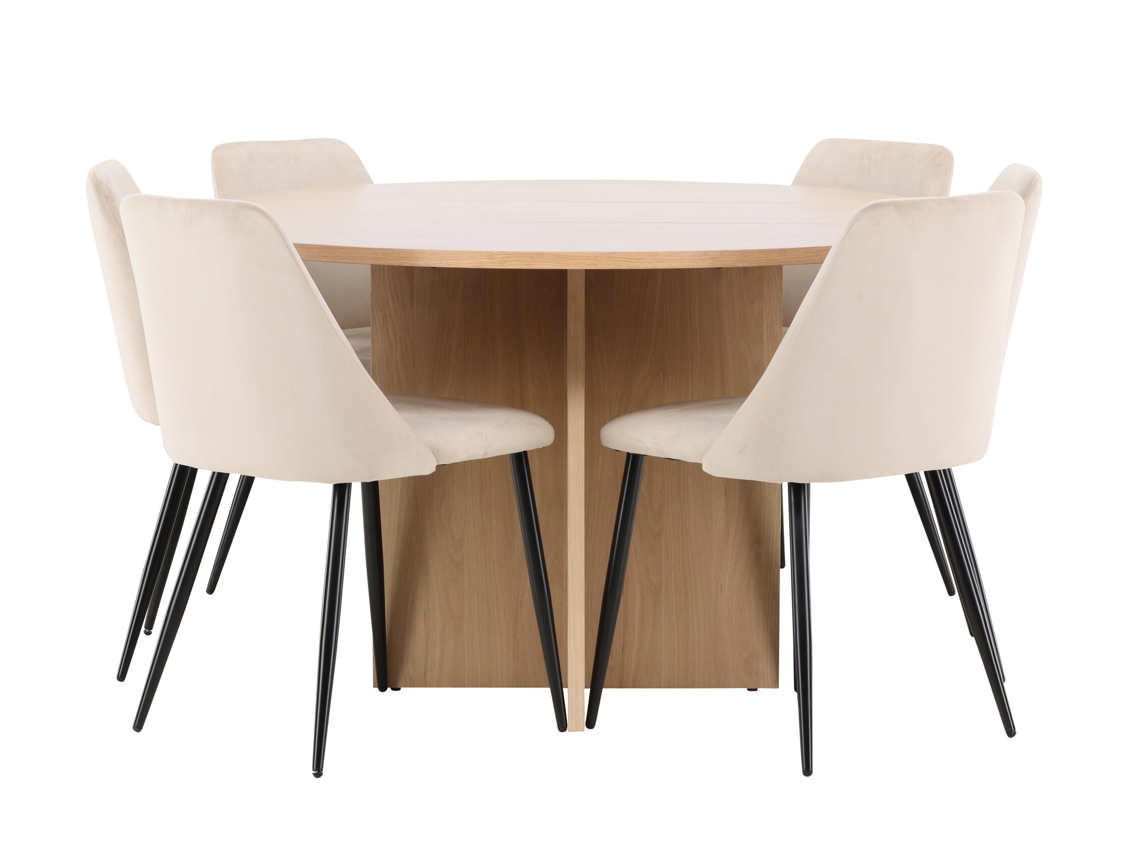 Borðstofusett Dallas 4992 (Eik)