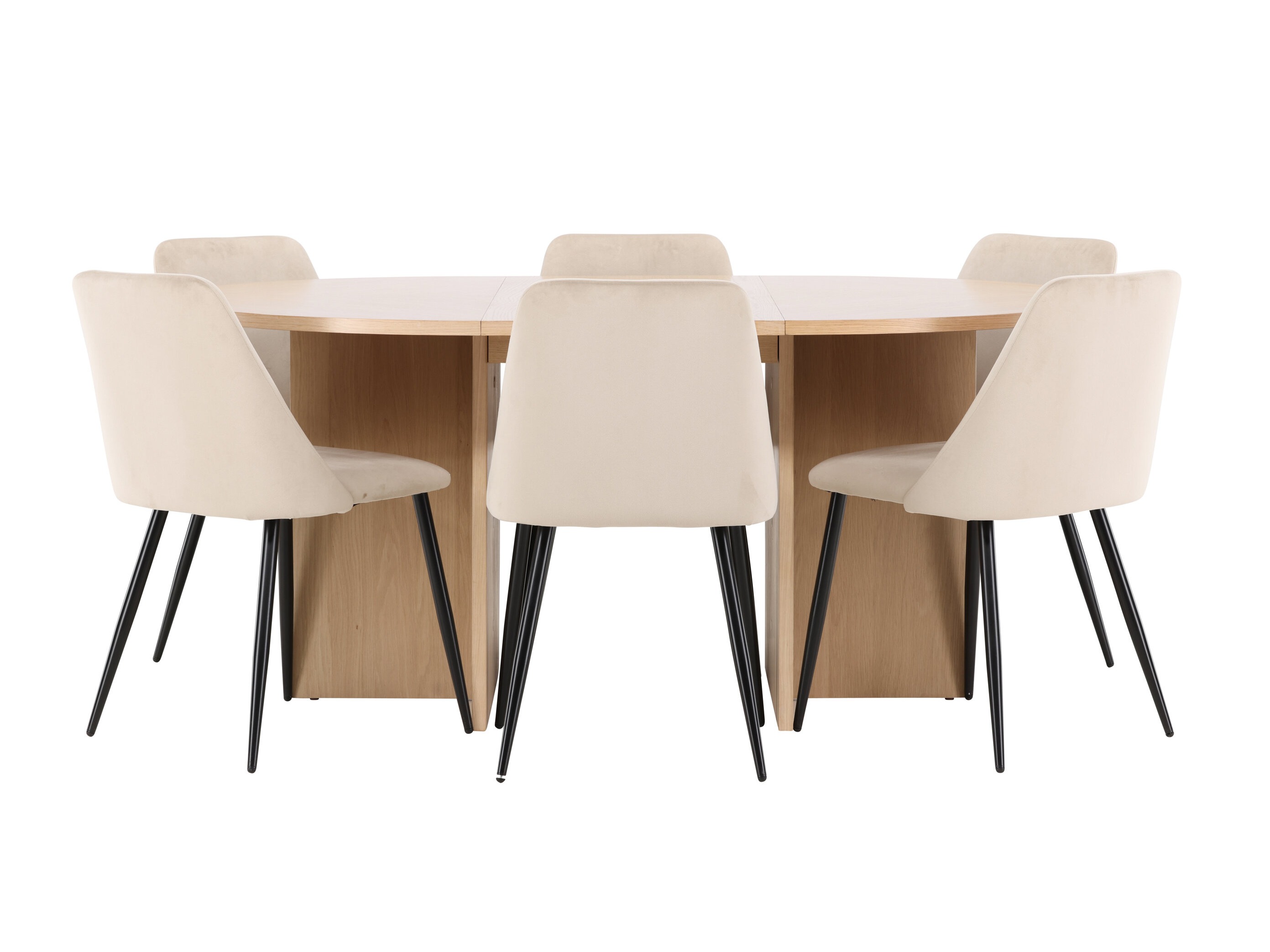 Borðstofusett Dallas 4992 (Eik)