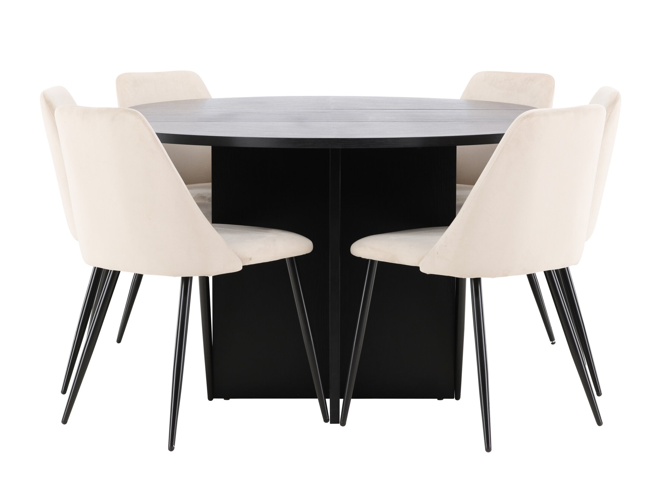 Borðstofusett Dallas 4992 (Svartur)