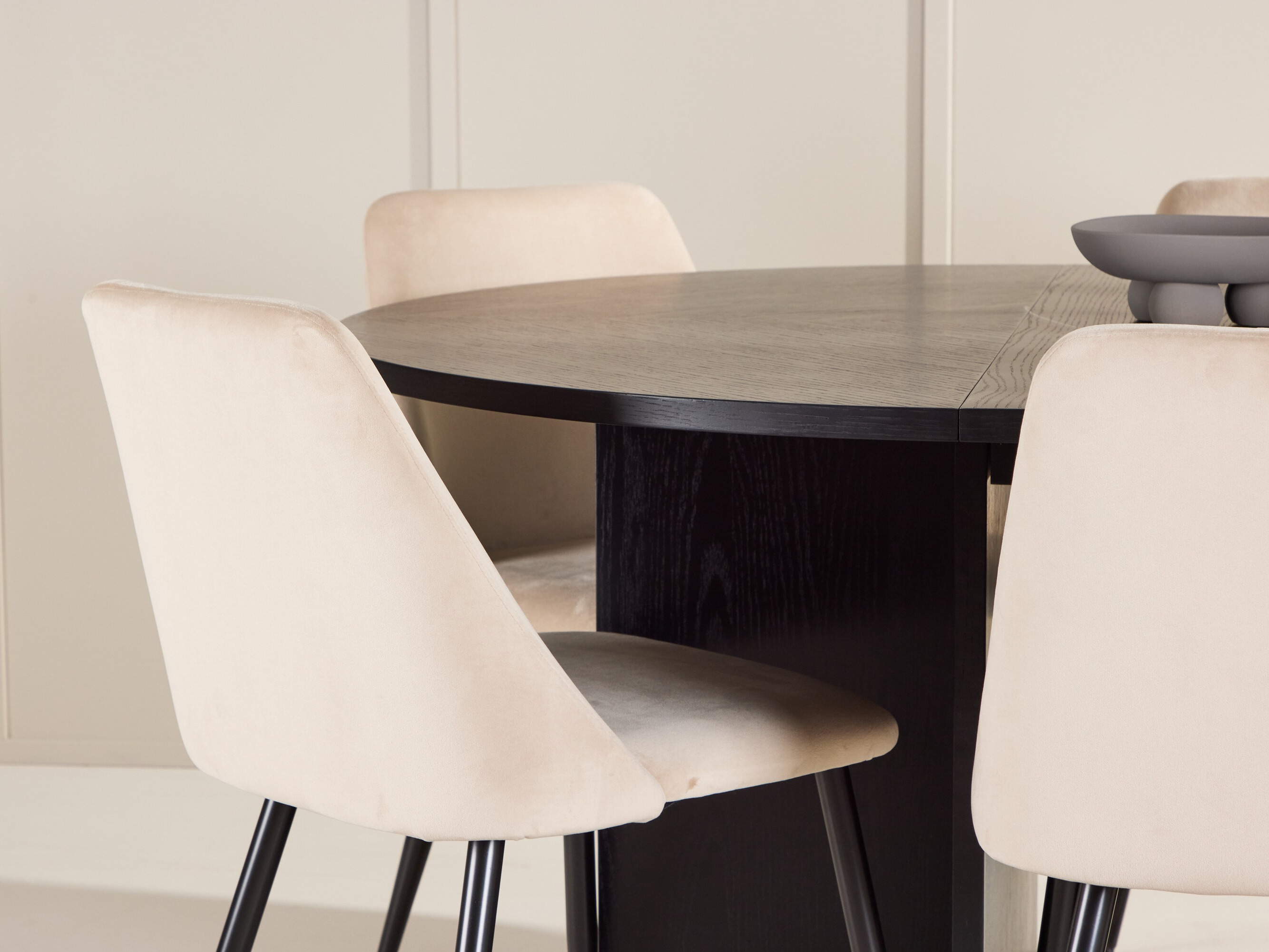 Borðstofusett Dallas 4992 (Svartur)