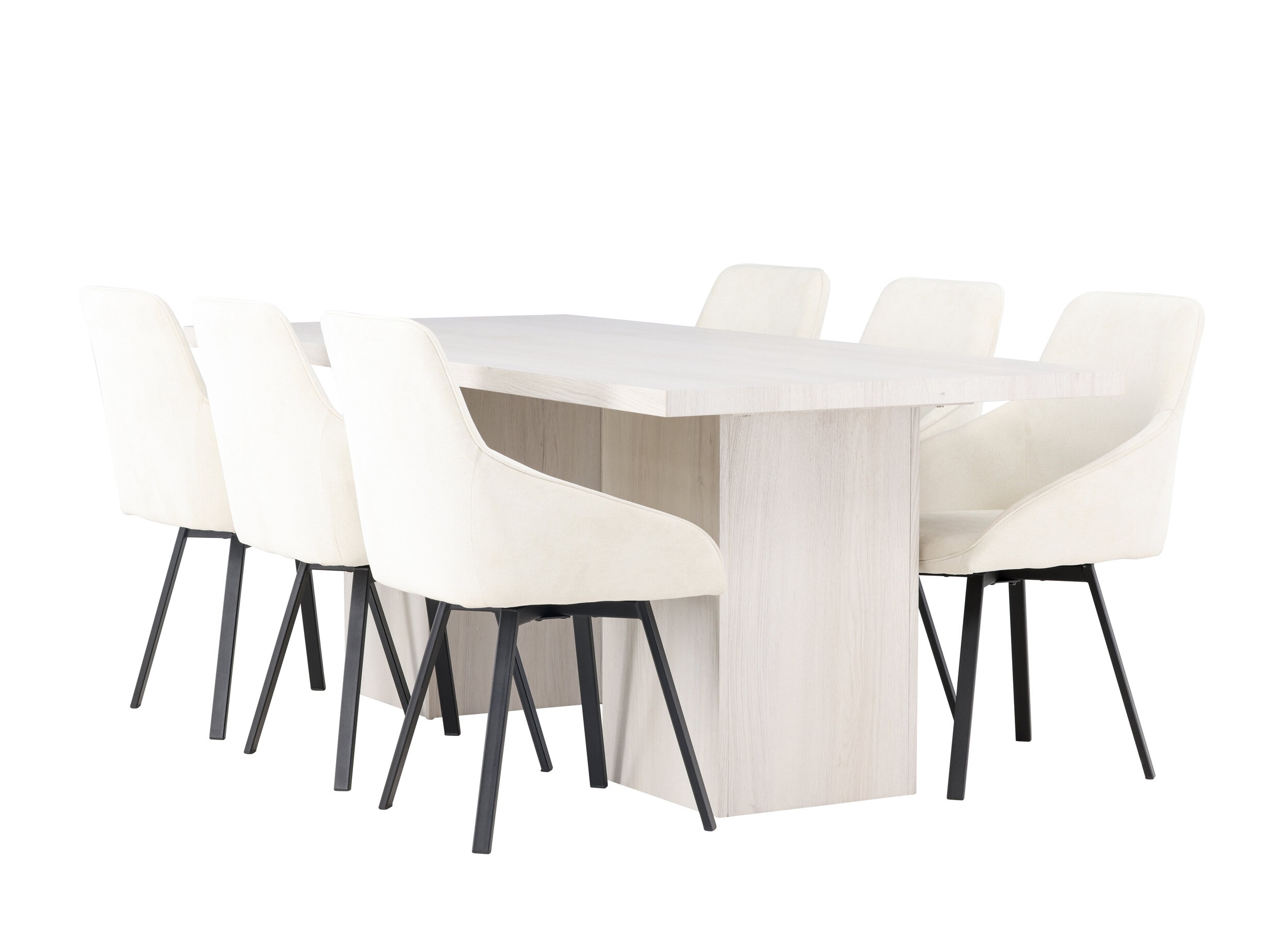 Borðstofusett Dallas 4996 (Beige)