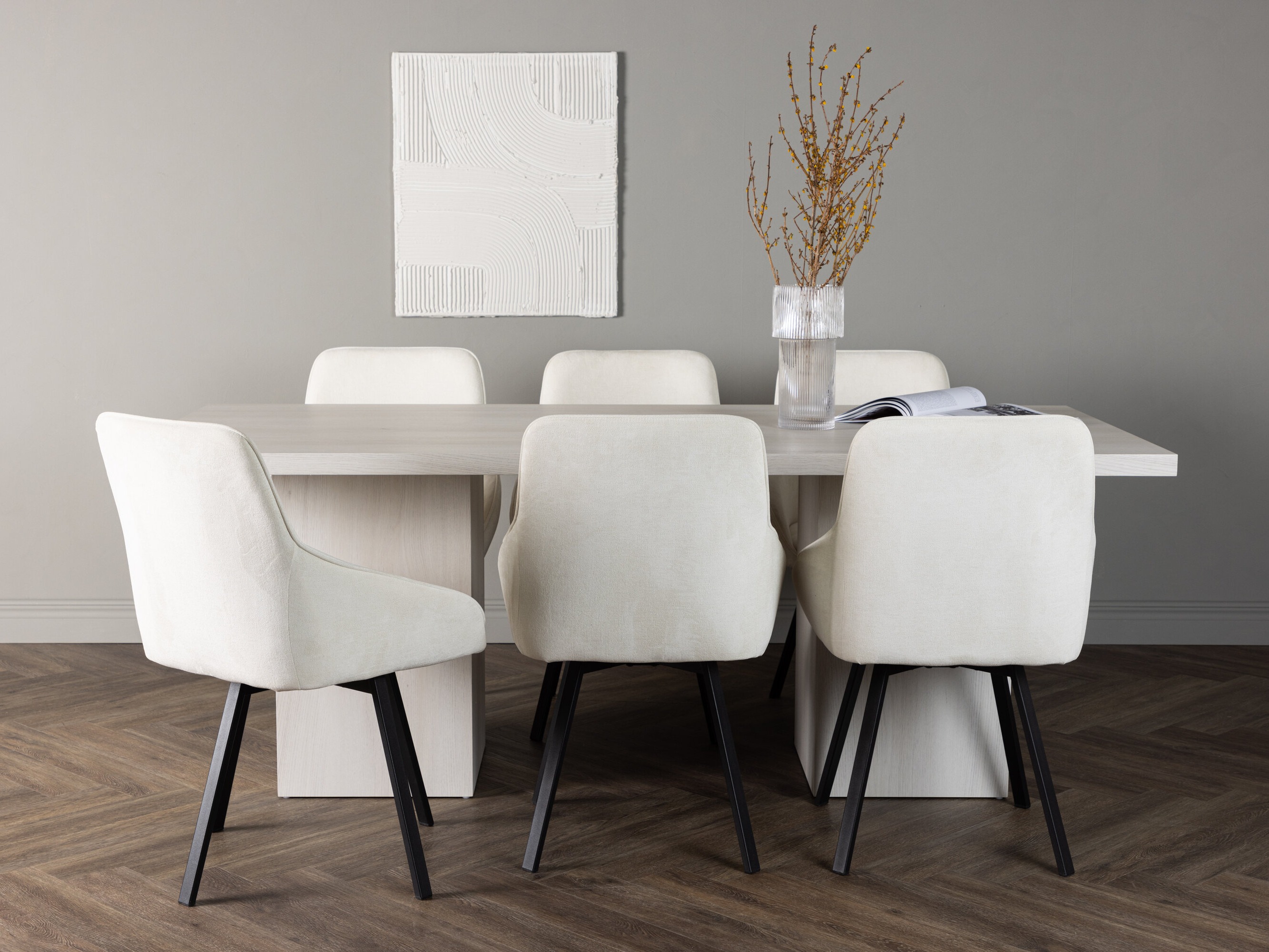 Borðstofusett Dallas 4996 (Beige)