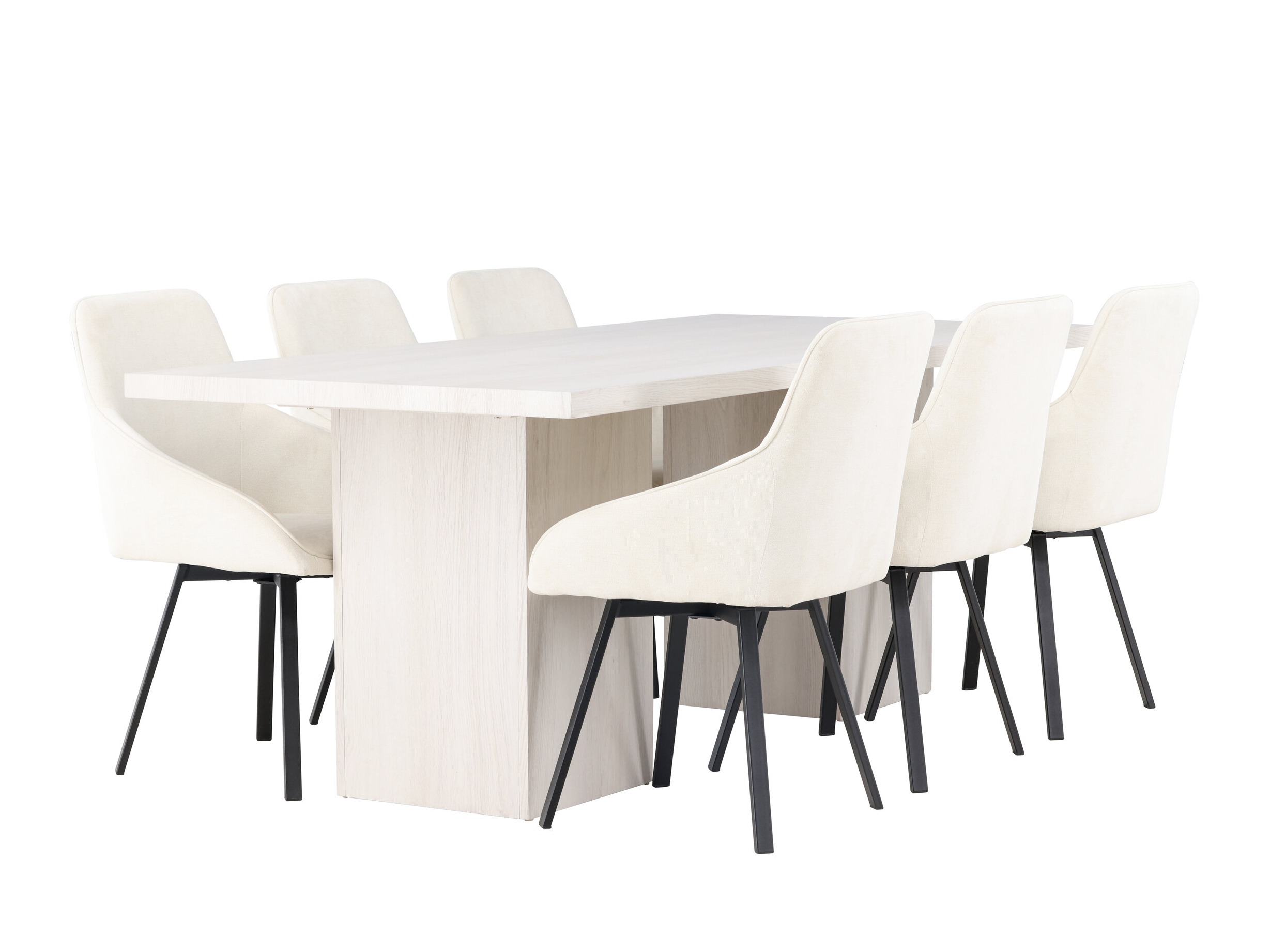 Borðstofusett Dallas 4996 (Beige)