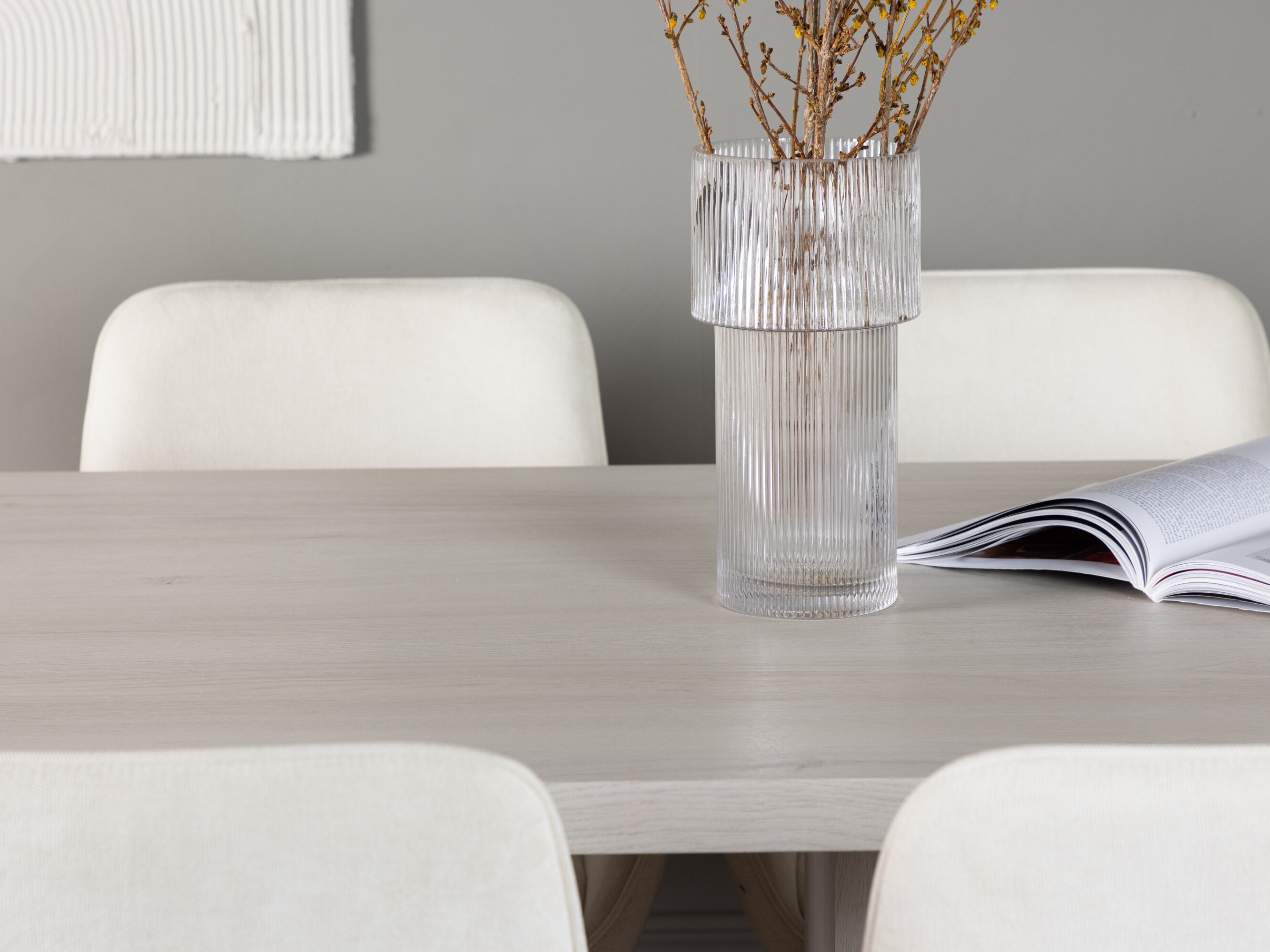 Borðstofusett Dallas 4996 (Beige)
