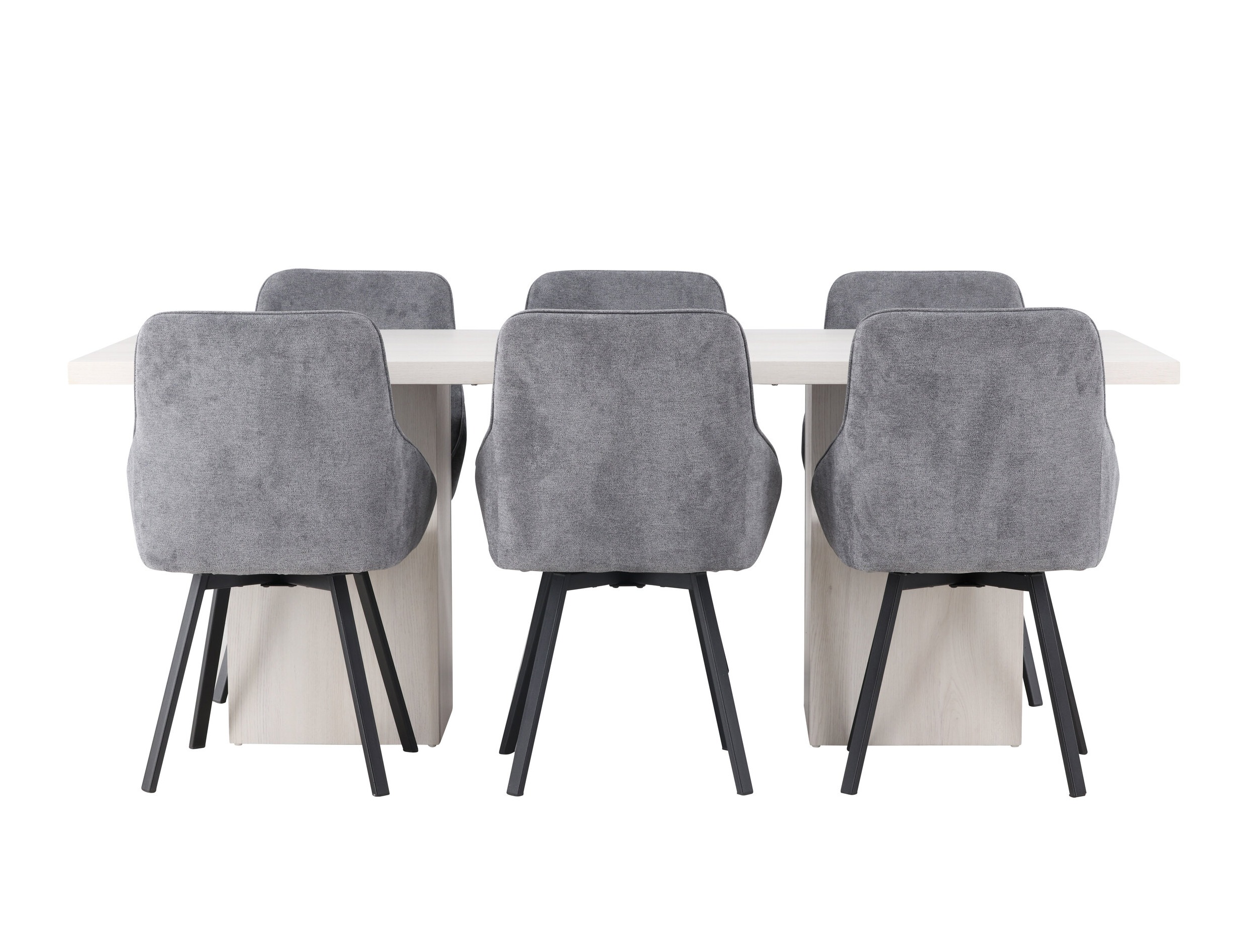 Borðstofusett Dallas 4996 (Grár)