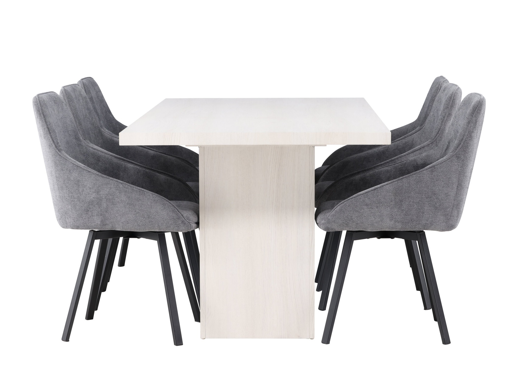 Borðstofusett Dallas 4996 (Grár)