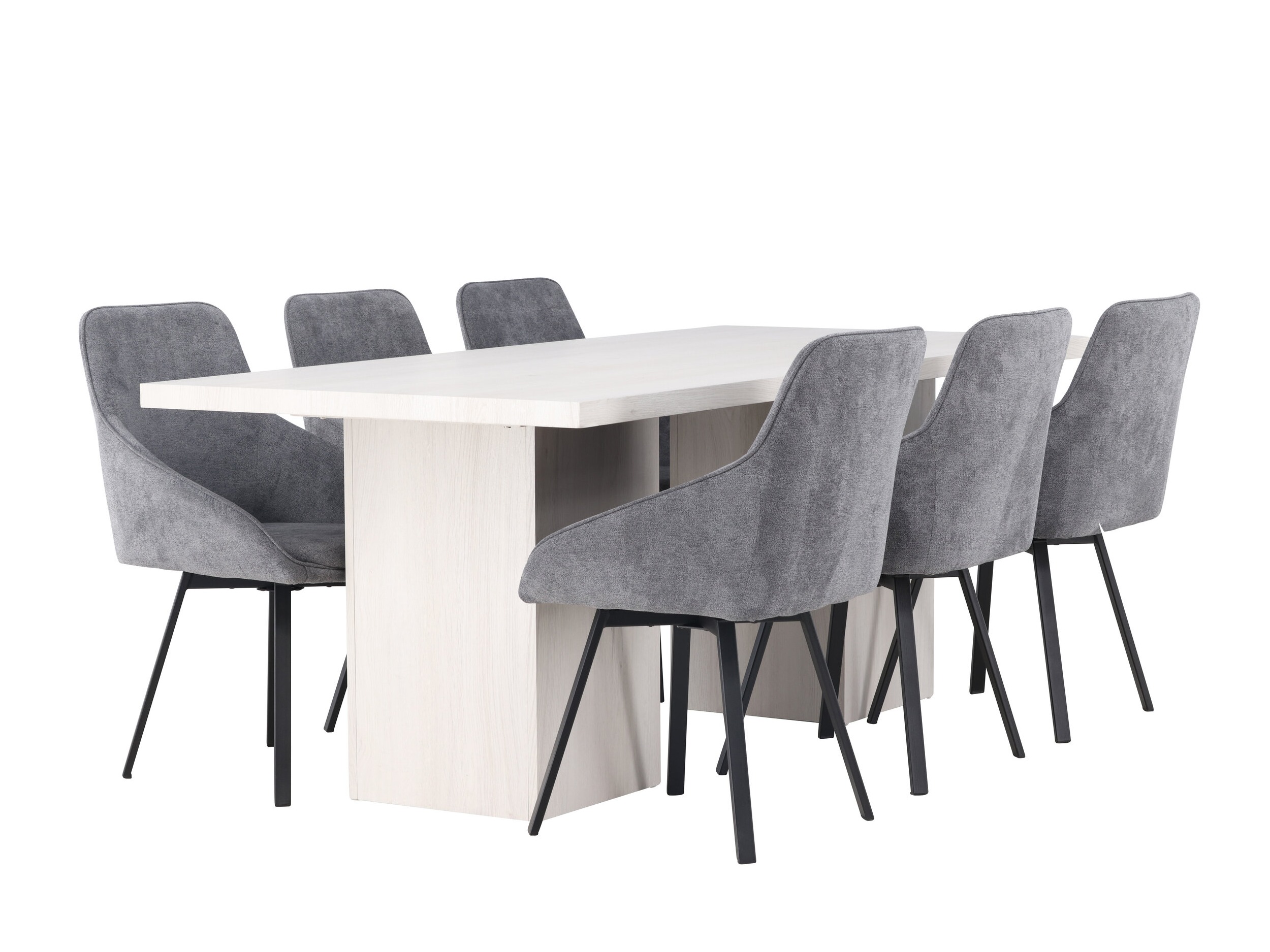 Borðstofusett Dallas 4996 (Grár)