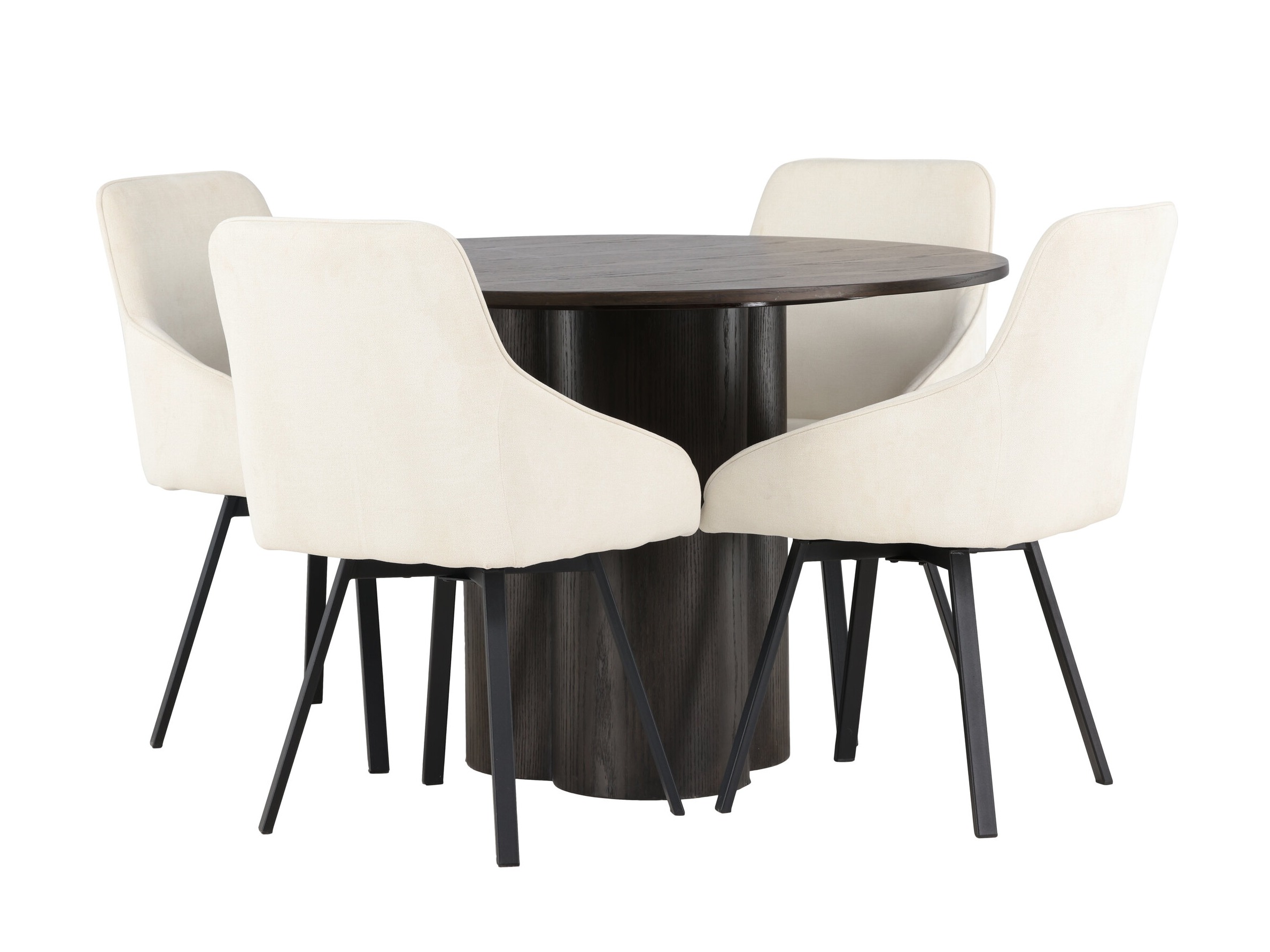 Borðstofusett Dallas 5008 (Dökk hneta)