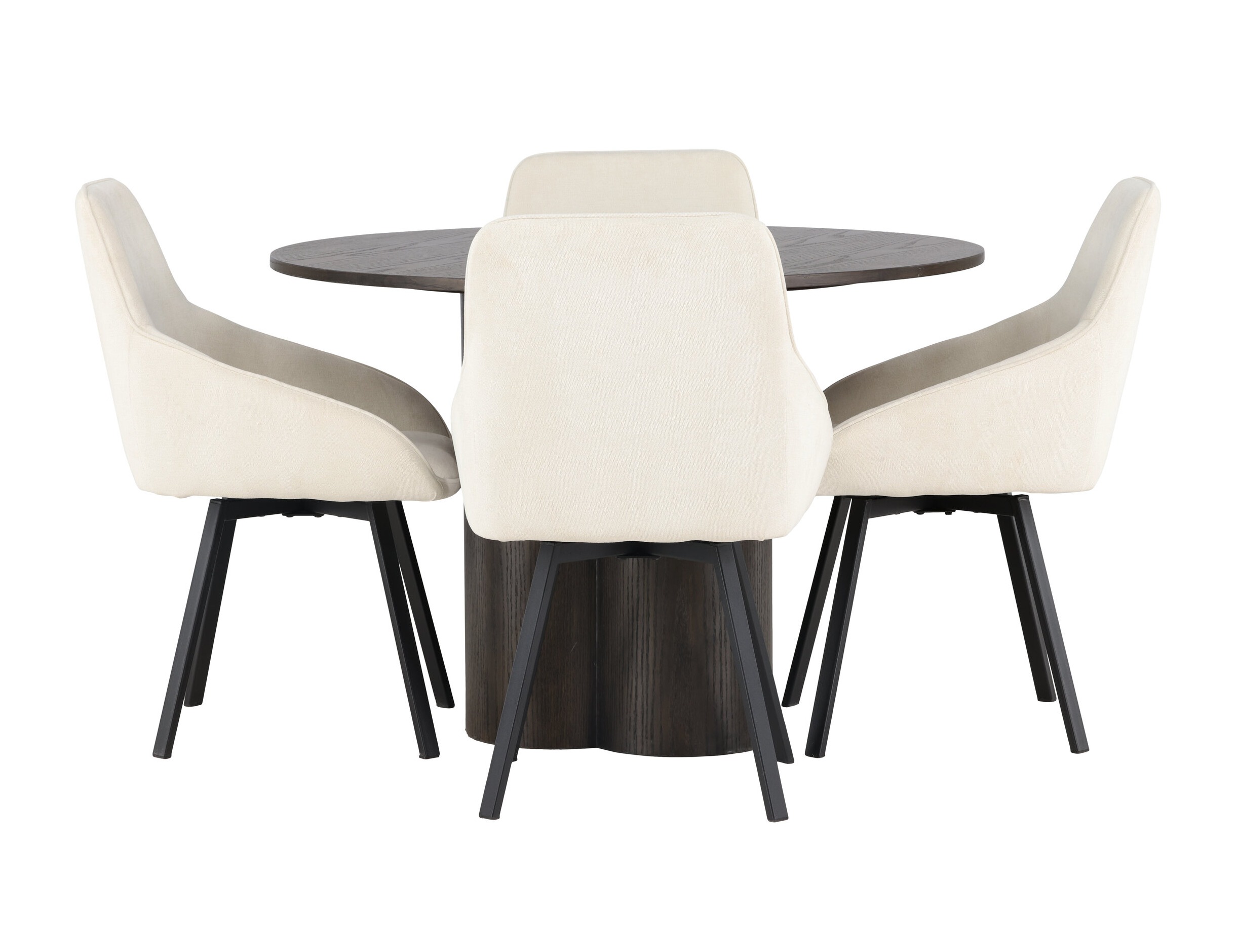 Borðstofusett Dallas 5008 (Dökk hneta)