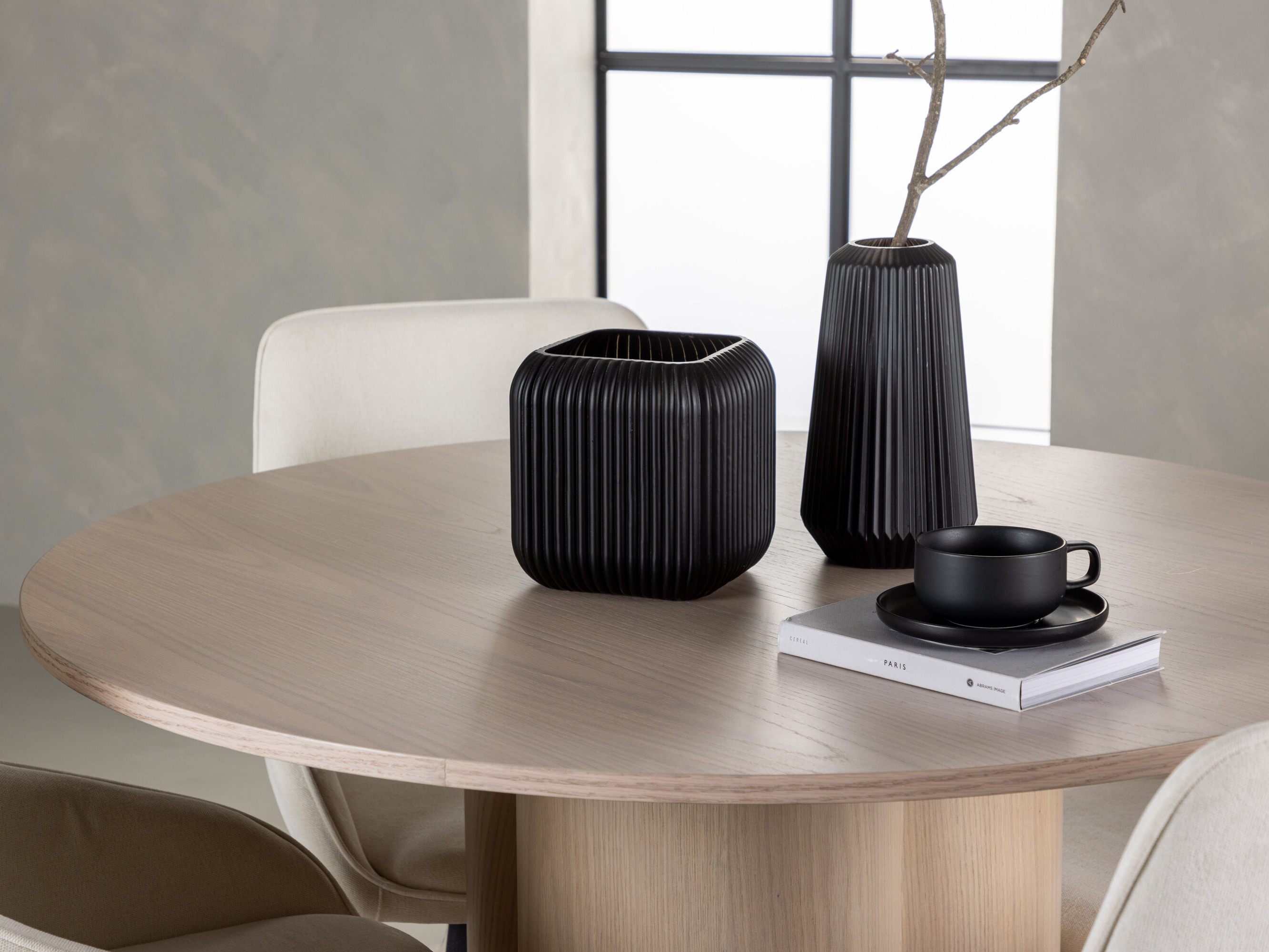 Borðstofusett Dallas 5008 (Ljós viður)