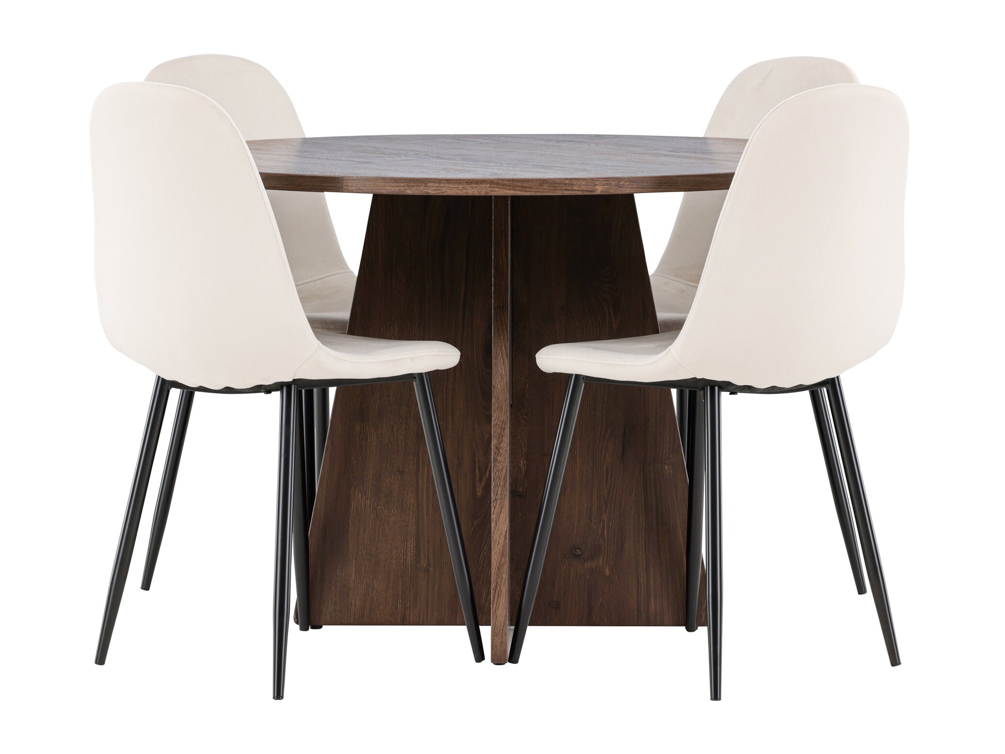 Borðstofusett Dallas 5009 (Beige)