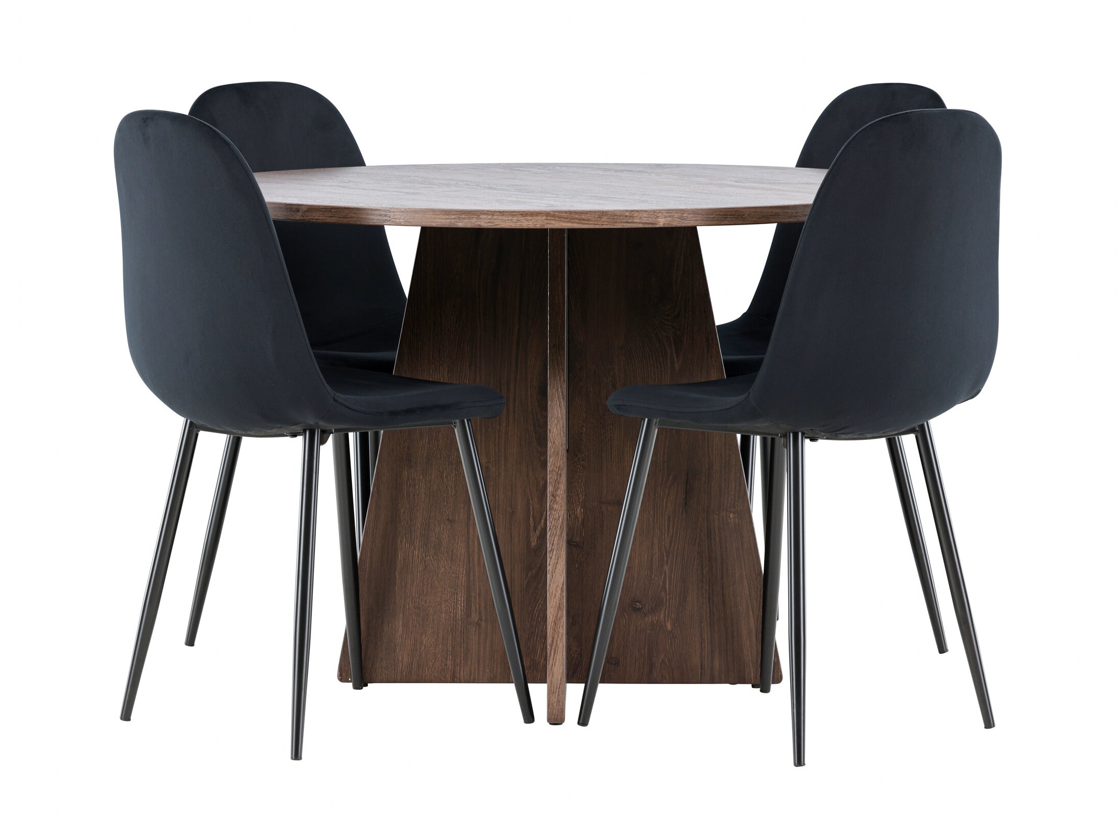 Borðstofusett Dallas 5009 (Svartur)