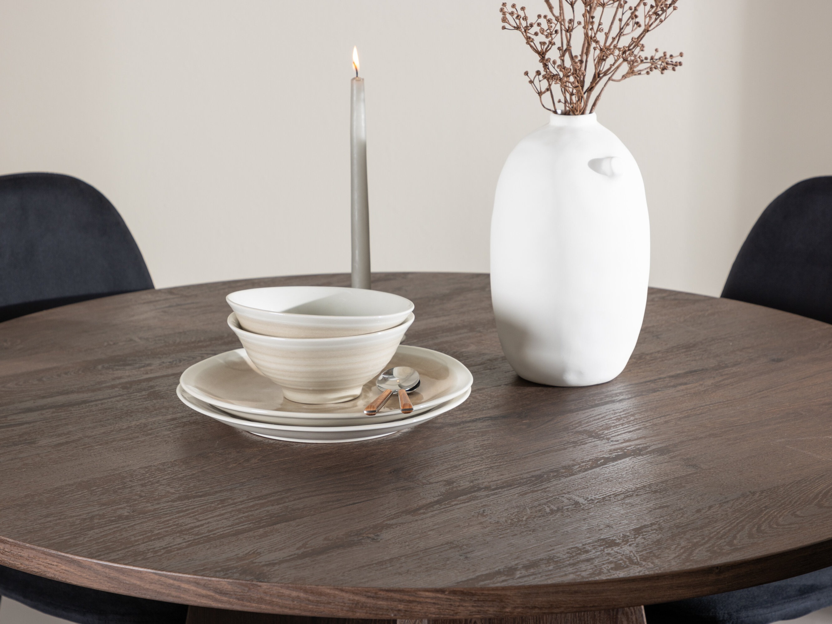 Borðstofusett Dallas 5009 (Svartur)