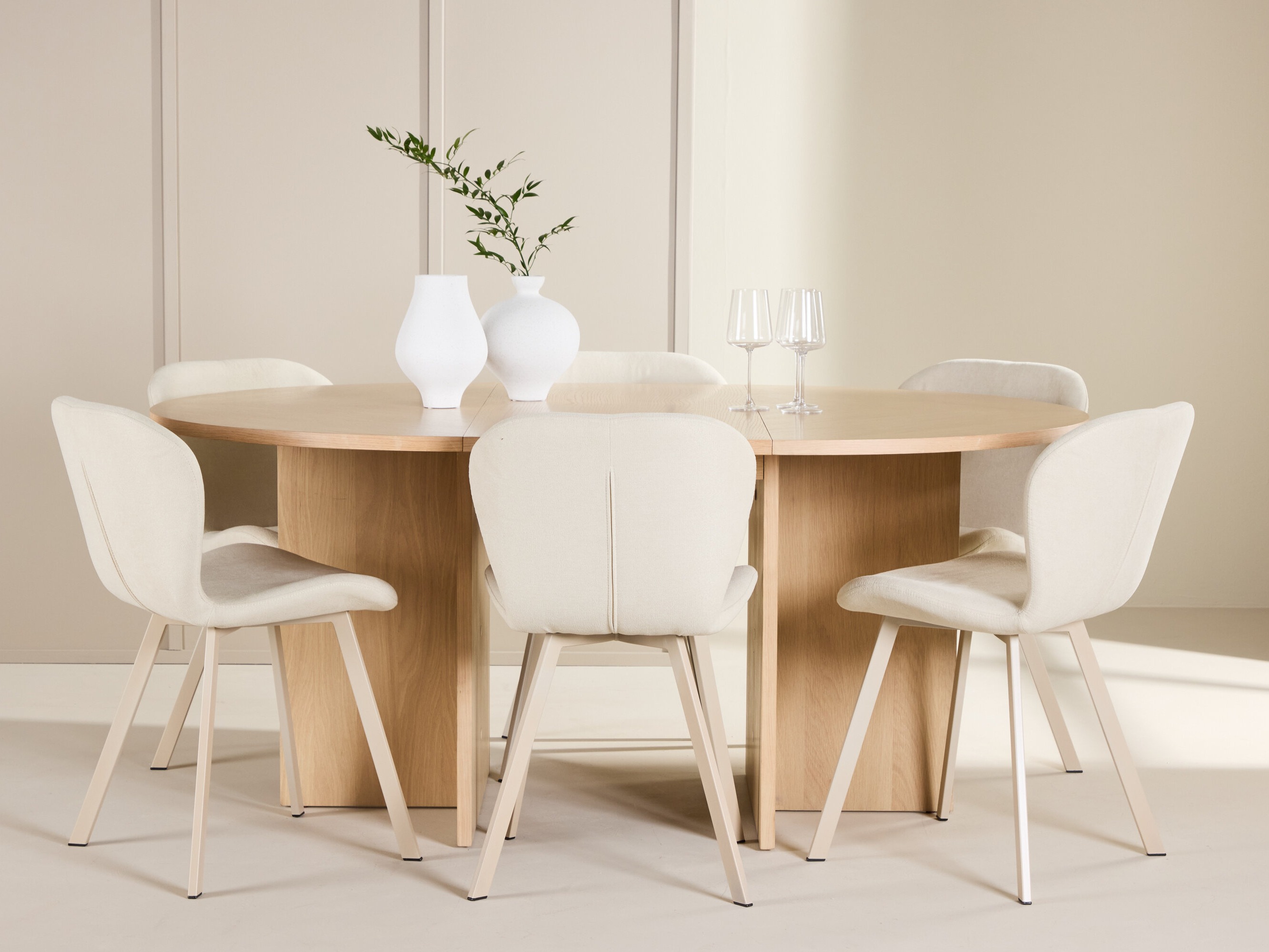 Borðstofusett Dallas 5010 (Eik)