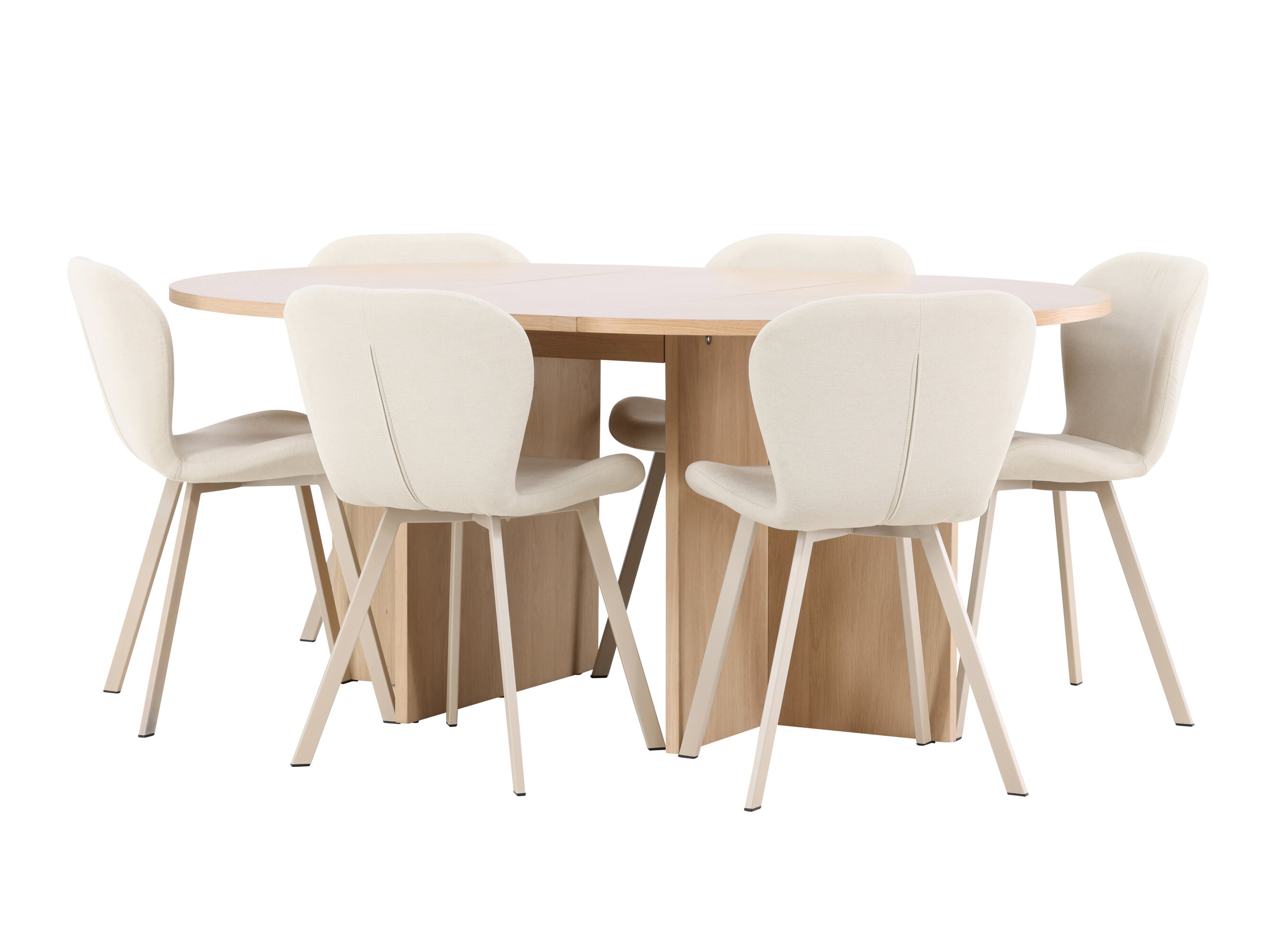 Borðstofusett Dallas 5010 (Eik)