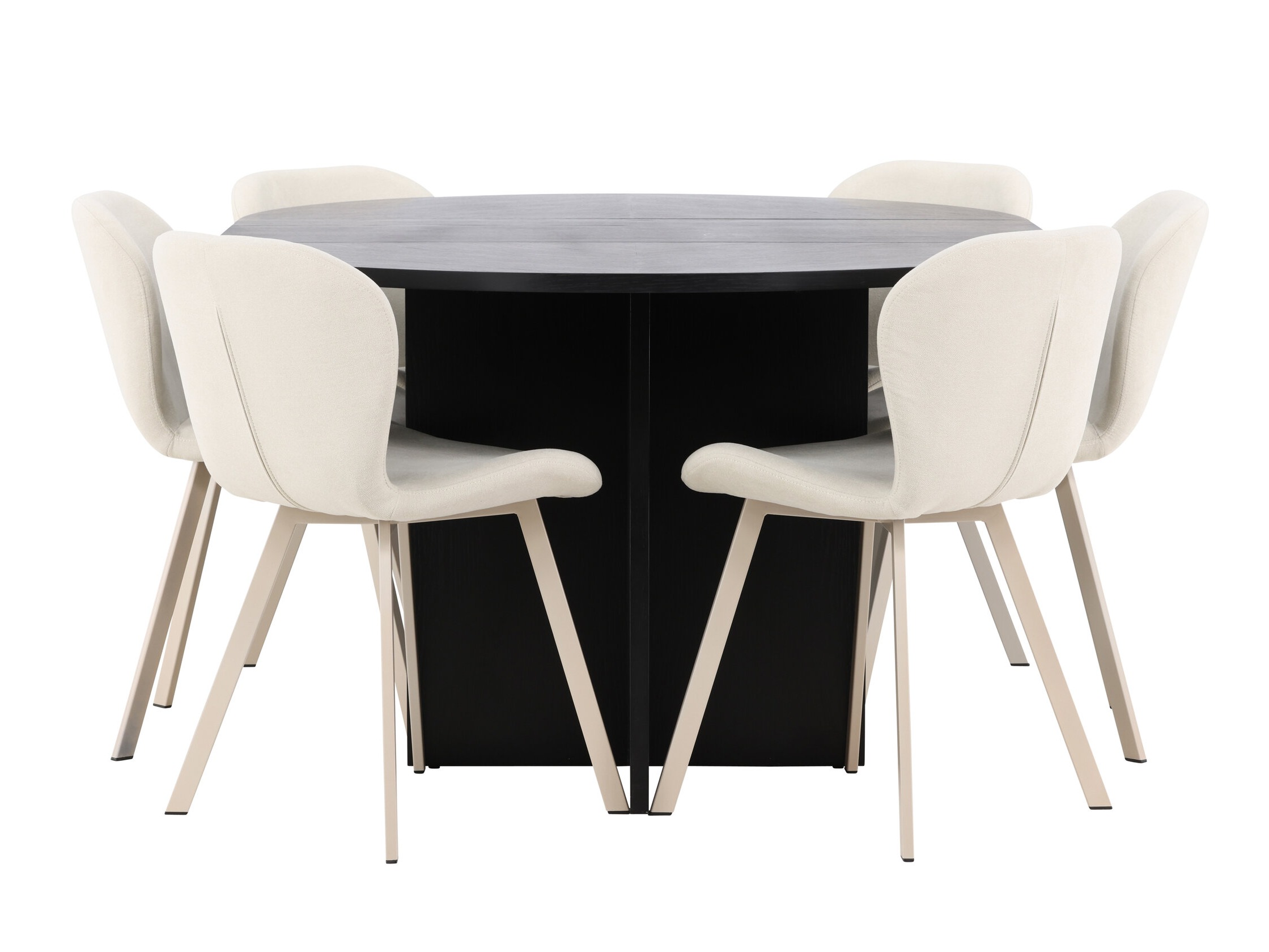 Borðstofusett Dallas 5010 (Svartur)