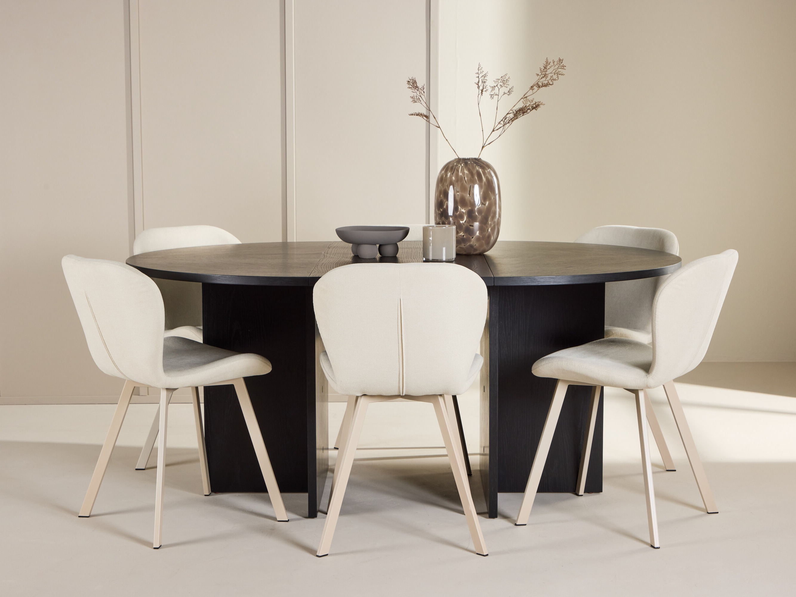 Borðstofusett Dallas 5010 (Svartur)