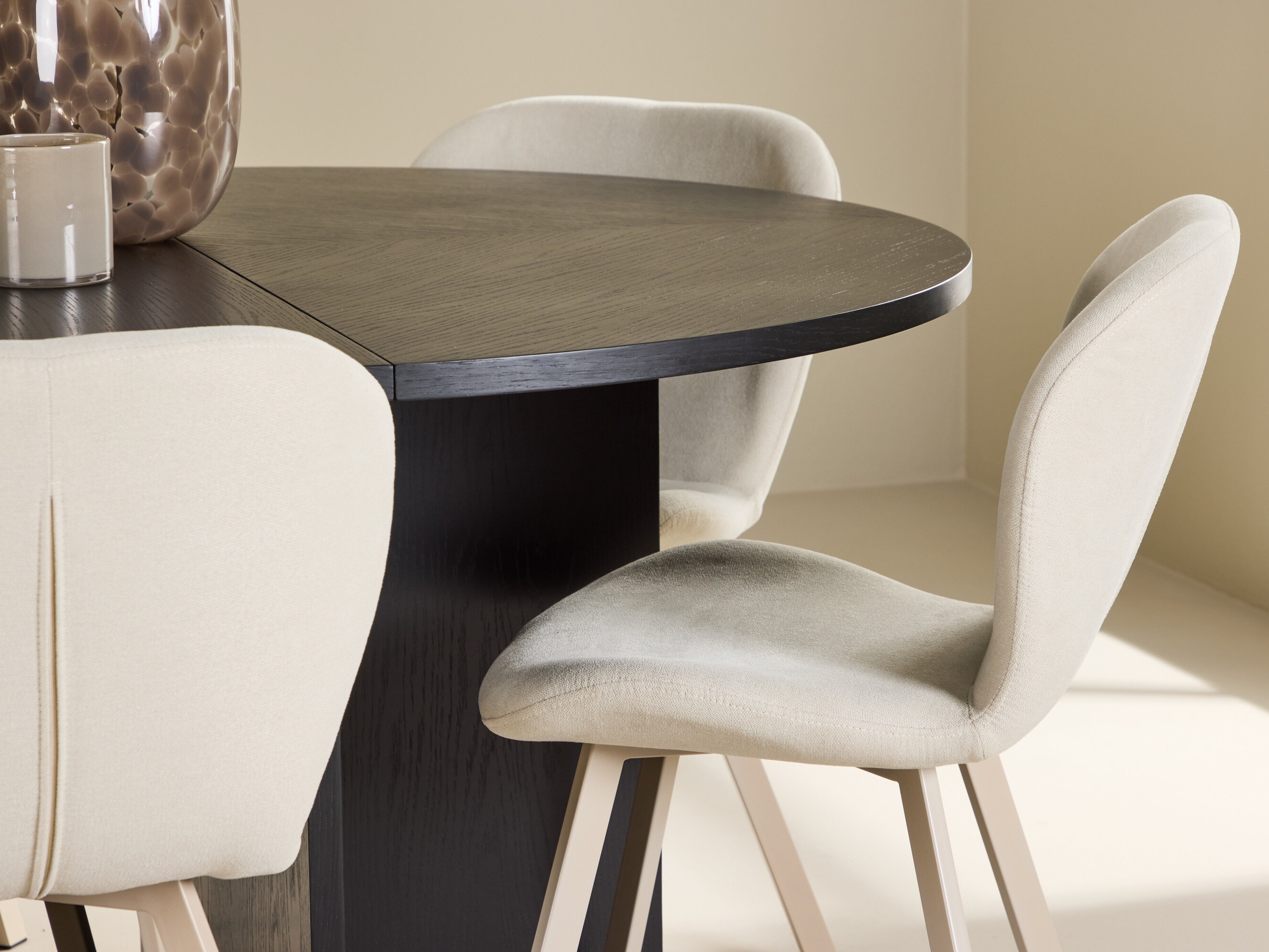 Borðstofusett Dallas 5010 (Svartur)