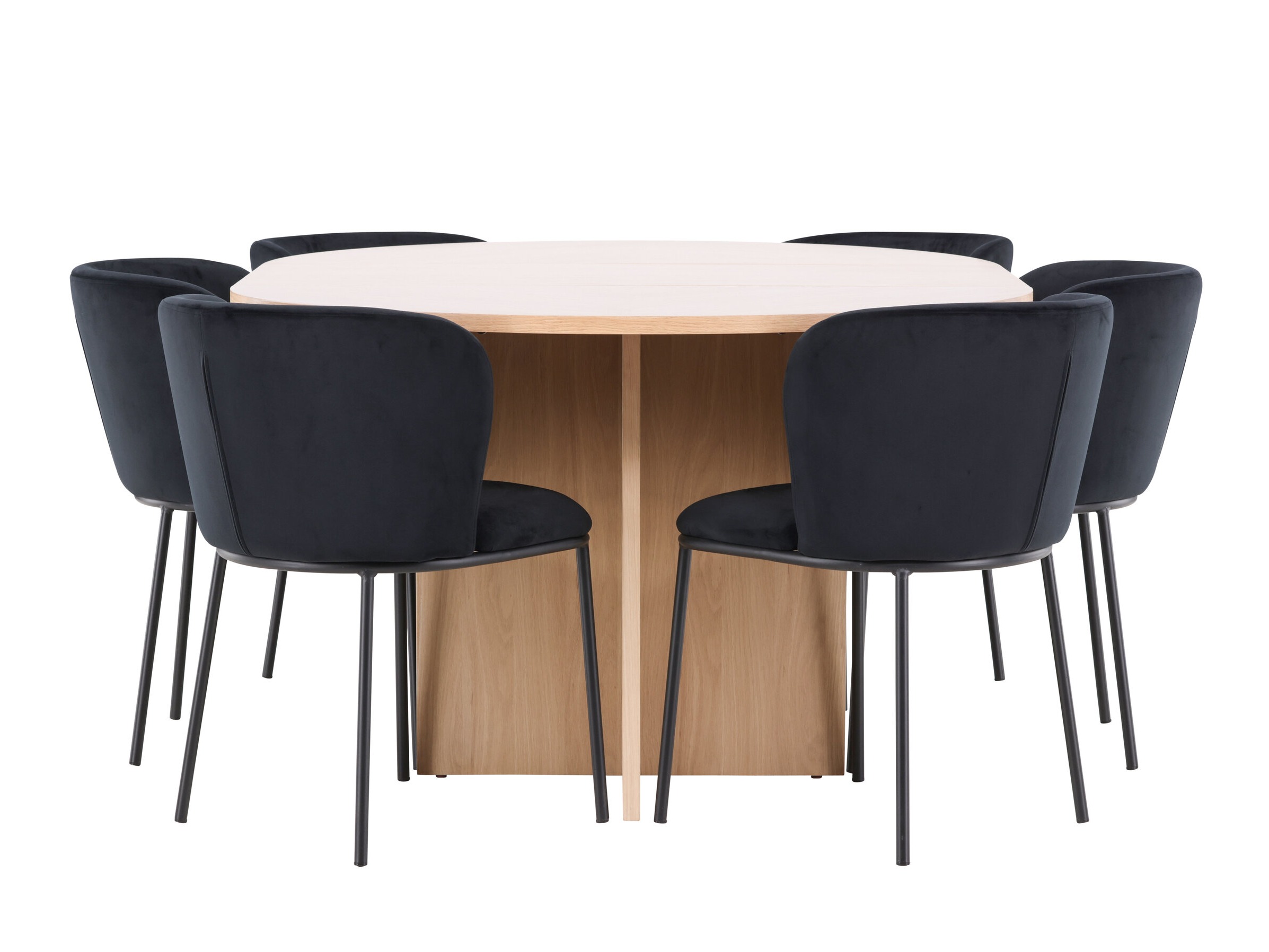 Borðstofusett Dallas 5013 (Eik)