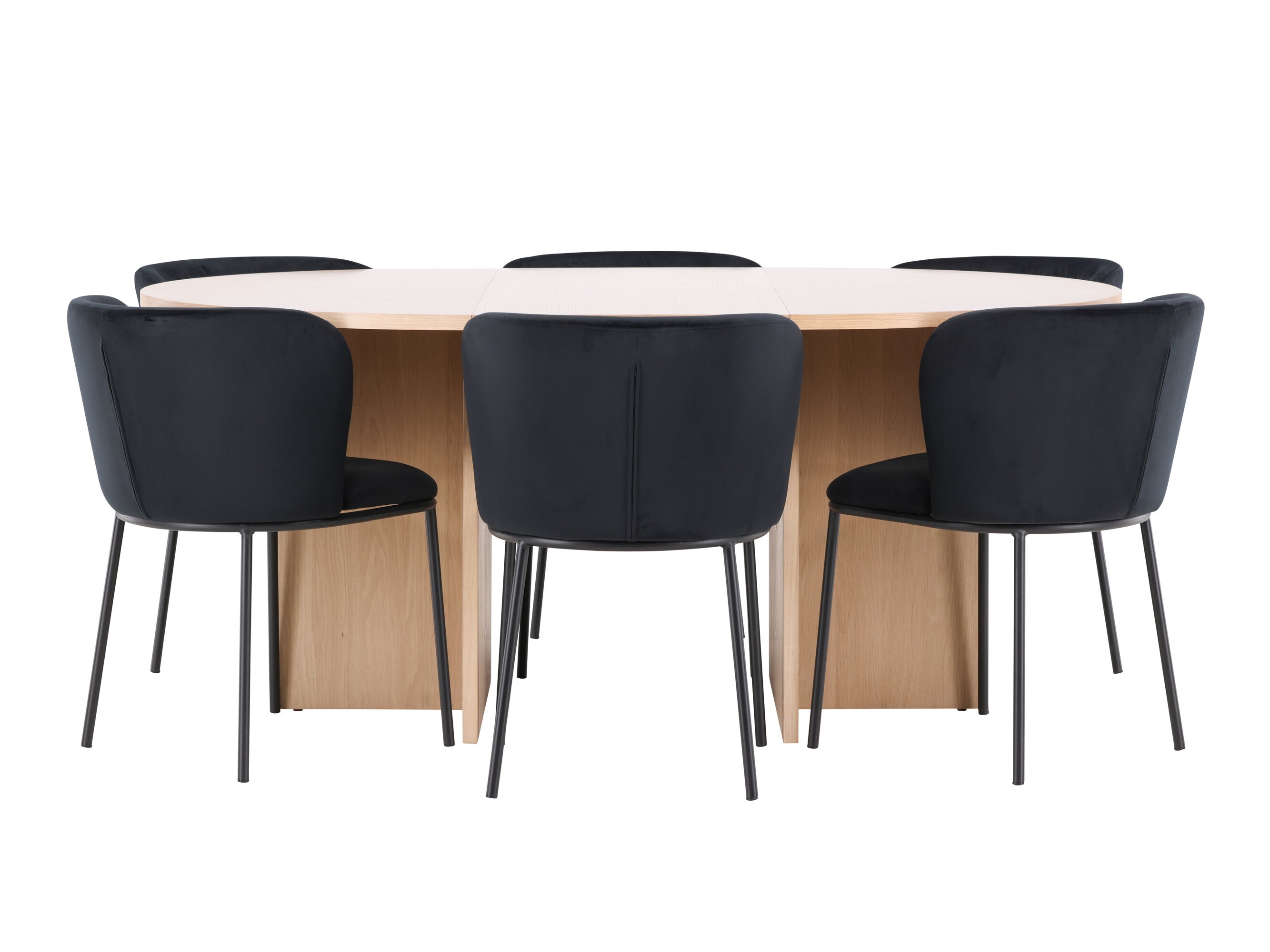 Borðstofusett Dallas 5013 (Eik)