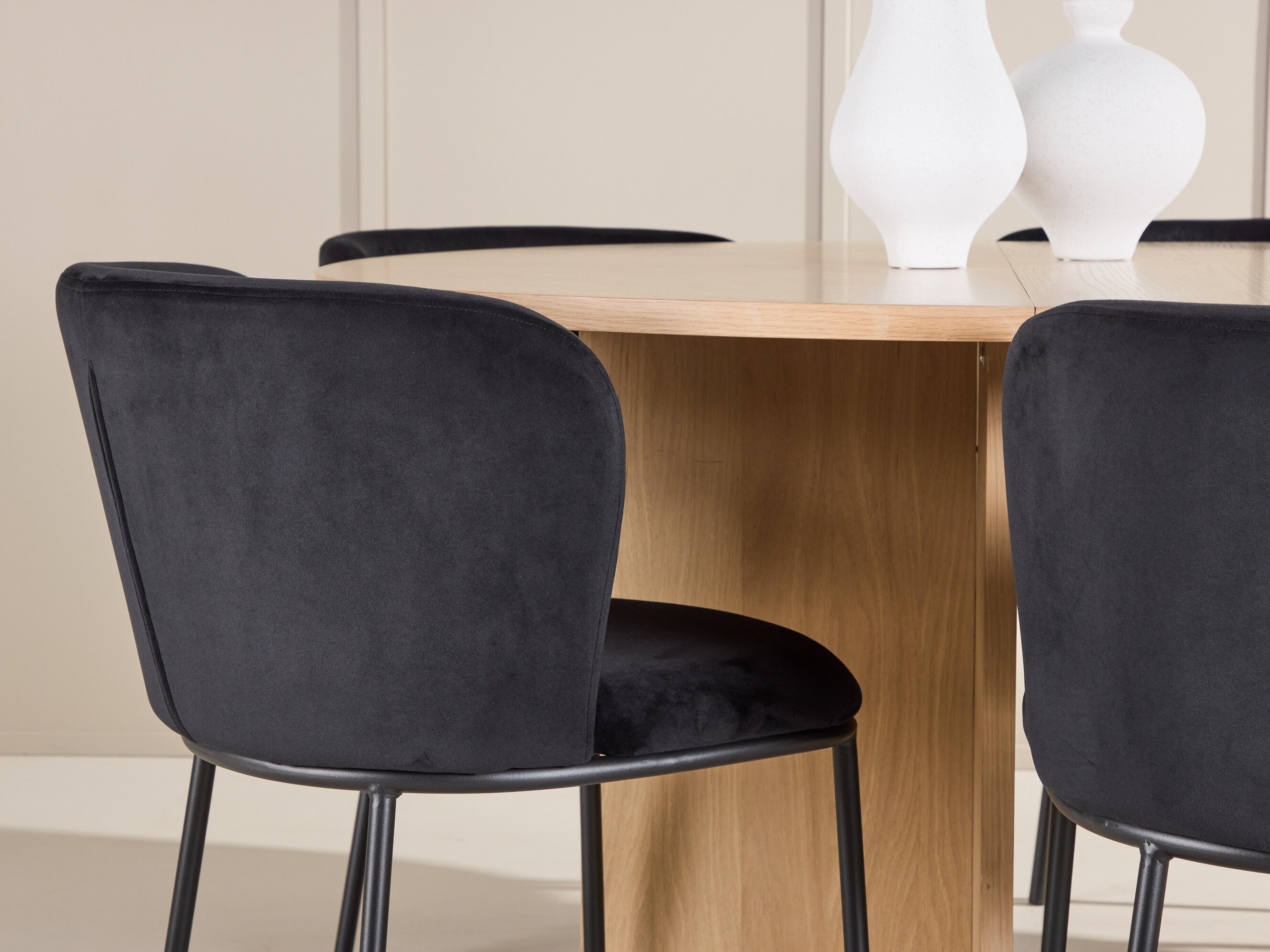 Borðstofusett Dallas 5013 (Eik)