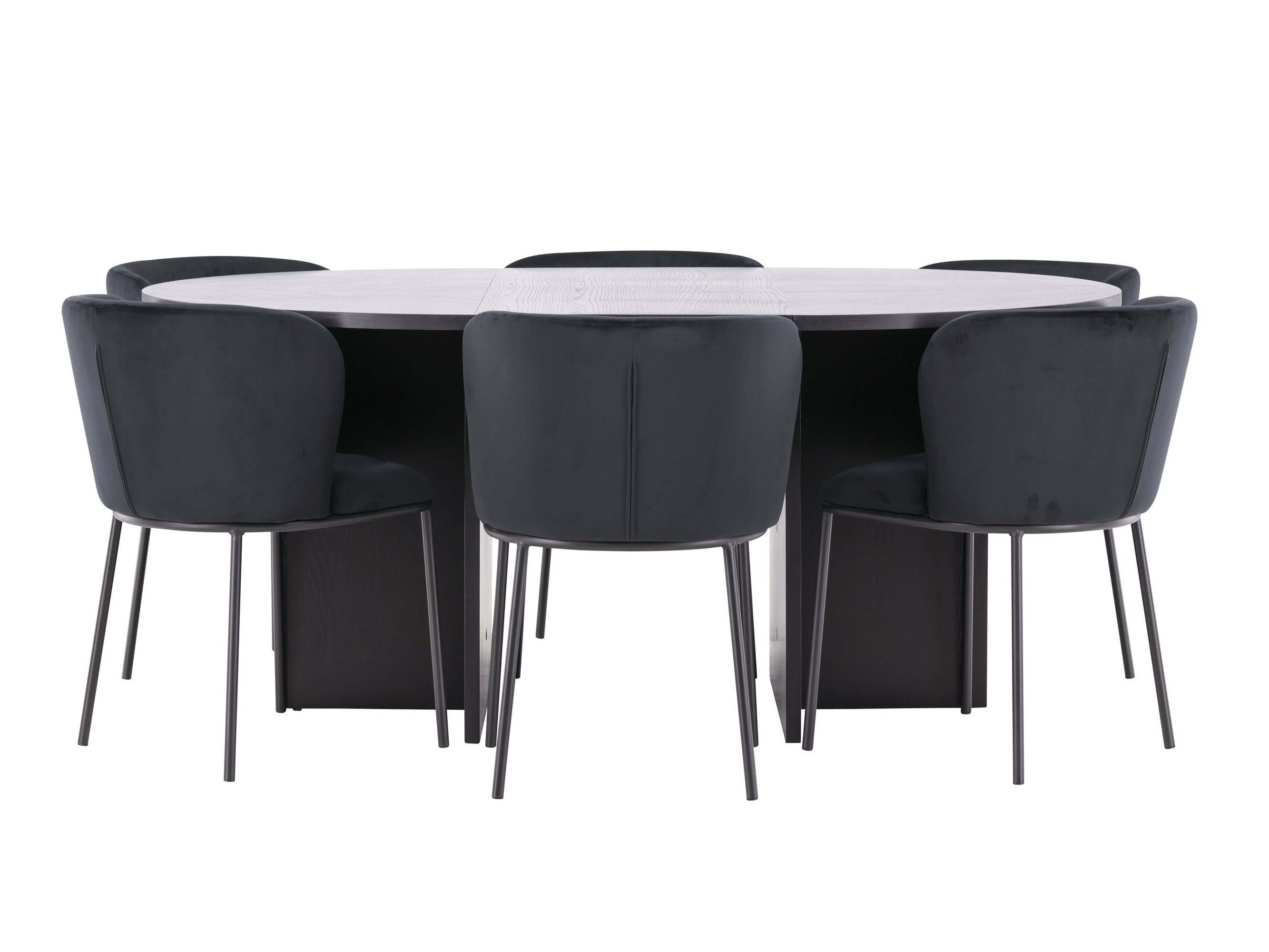 Borðstofusett Dallas 5013 (Svartur)