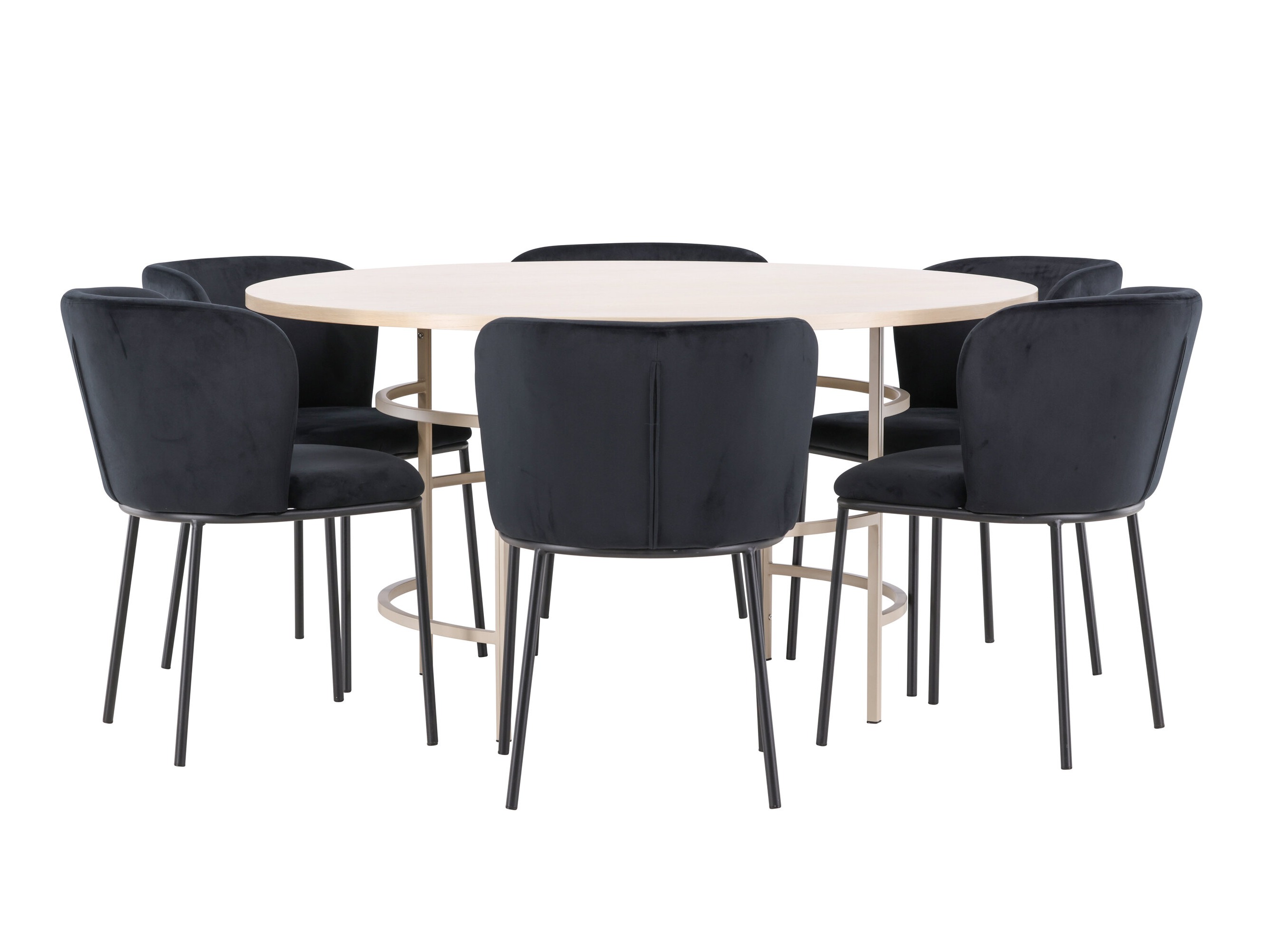 Borðstofusett Dallas 5015 (Ljósbrúnn)