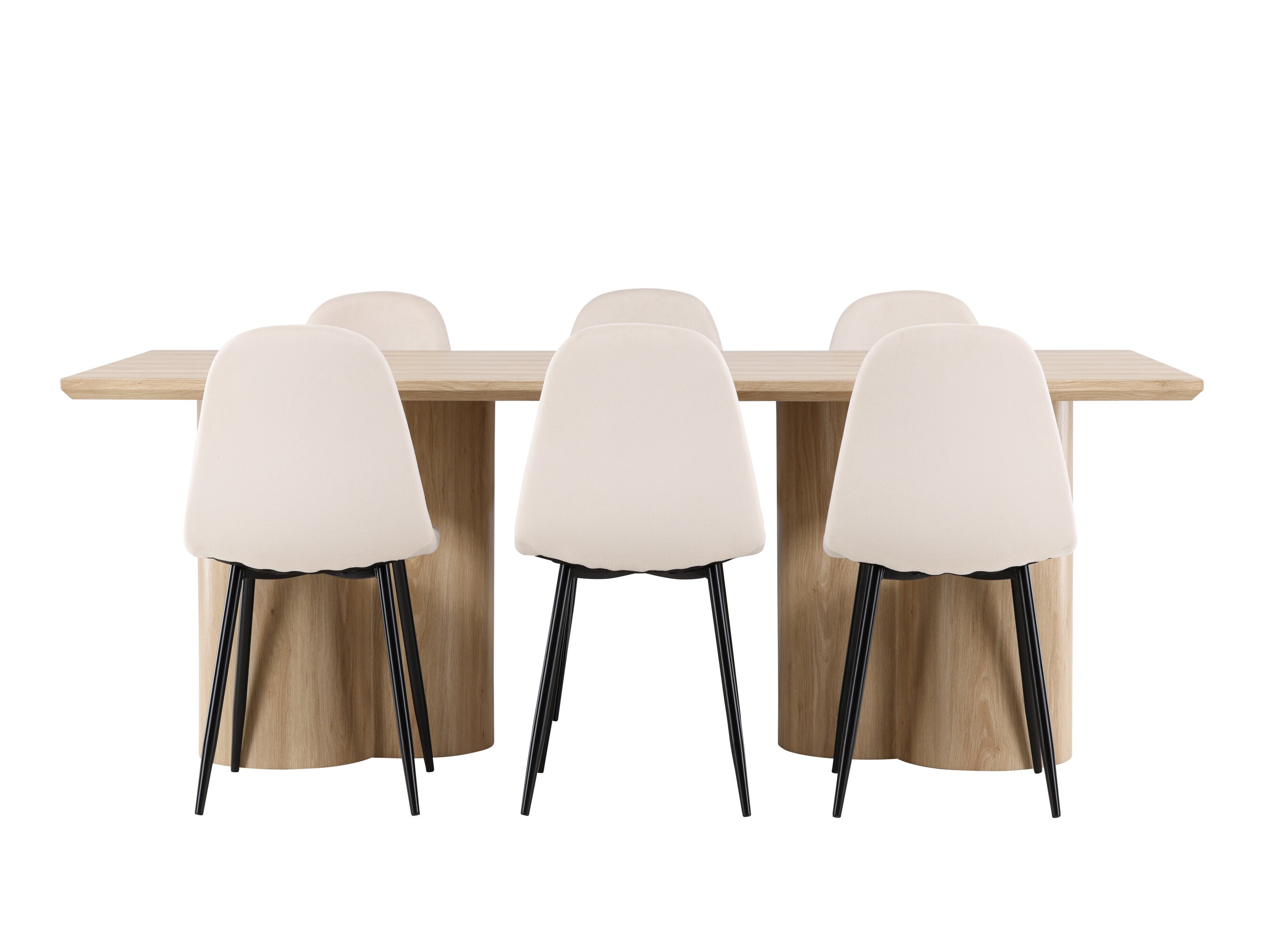 Borðstofusett Dallas 5018 (Beige)