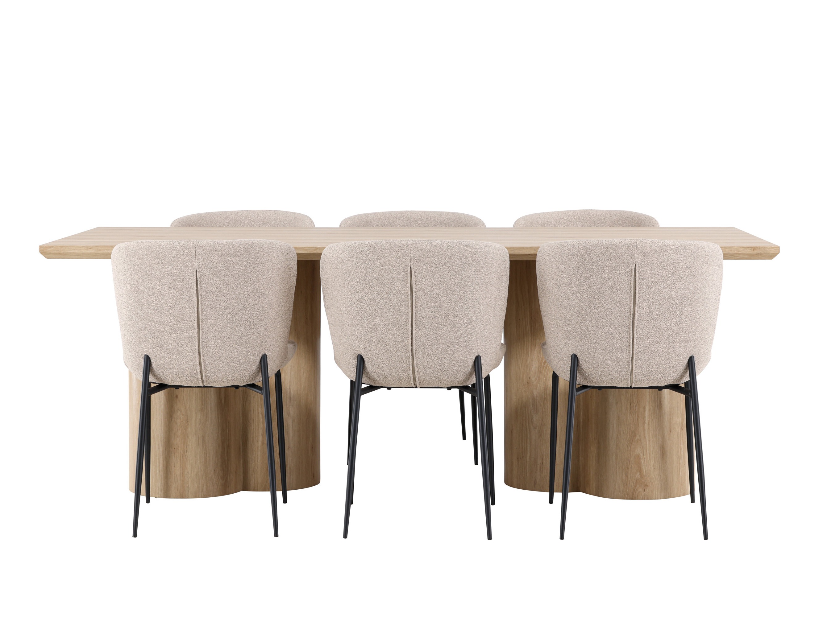 Borðstofusett Dallas 5021 (Beige)