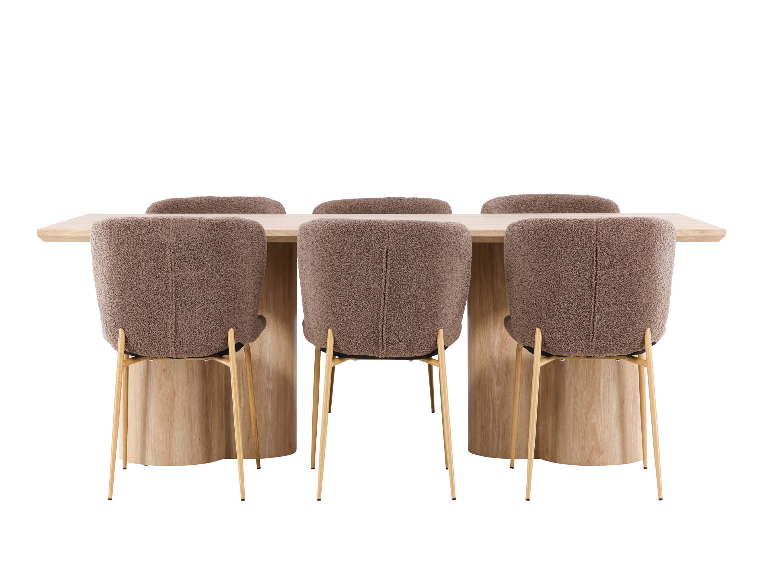 Borðstofusett Dallas 5021 (Brúnn)