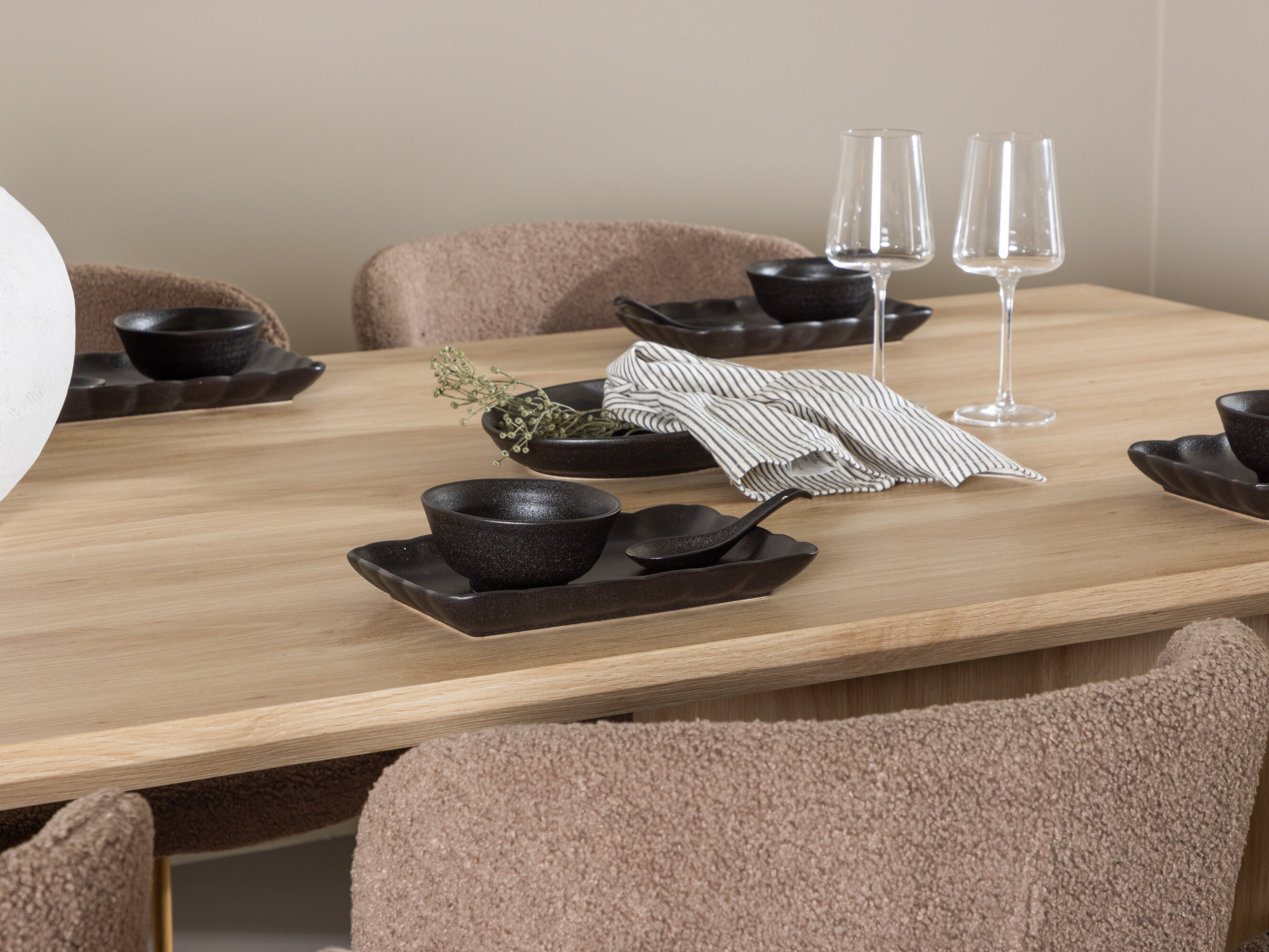 Borðstofusett Dallas 5021 (Brúnn)