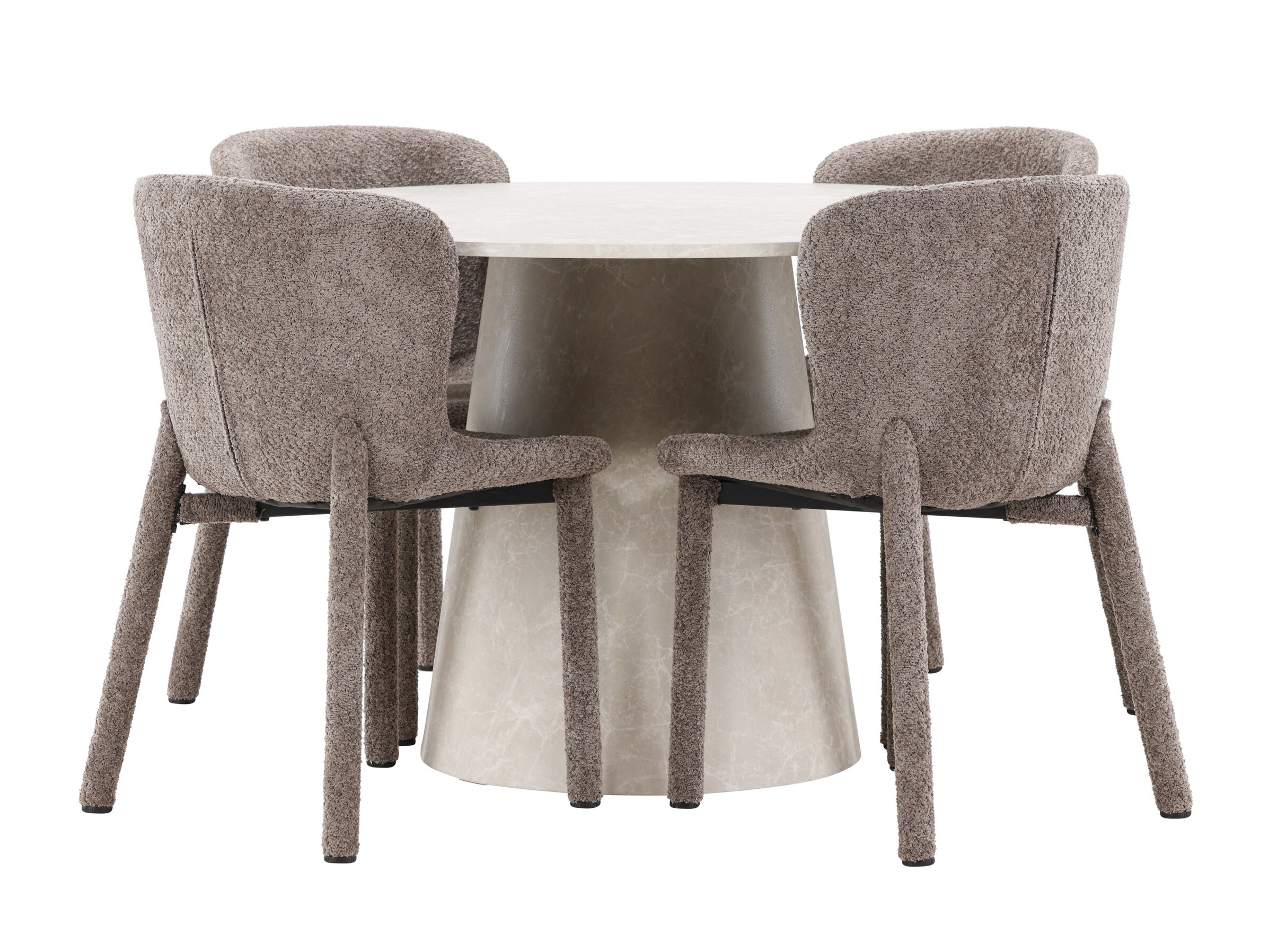 Borðstofusett Dallas 5023 (Brúnn)
