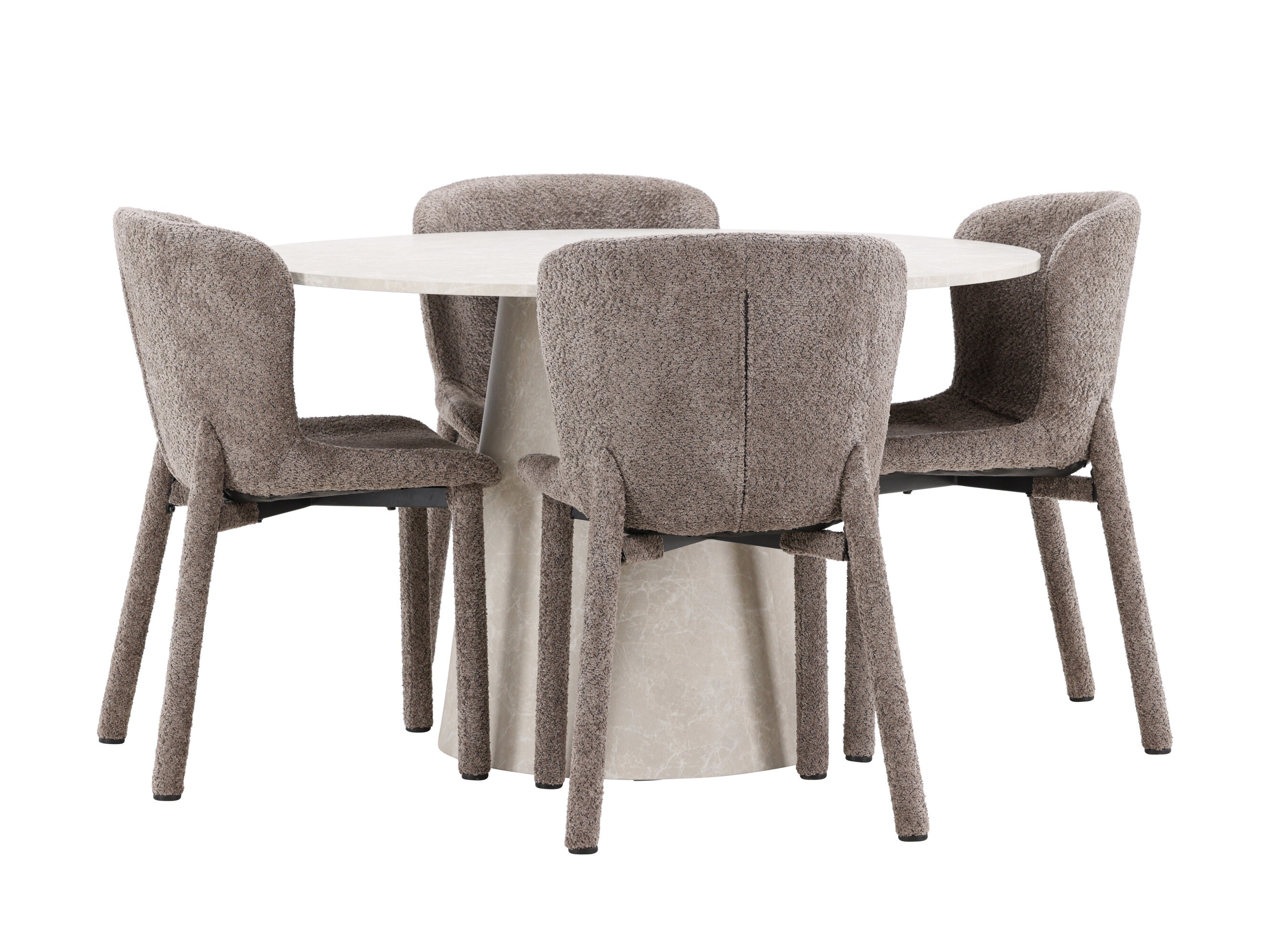 Borðstofusett Dallas 5023 (Brúnn)