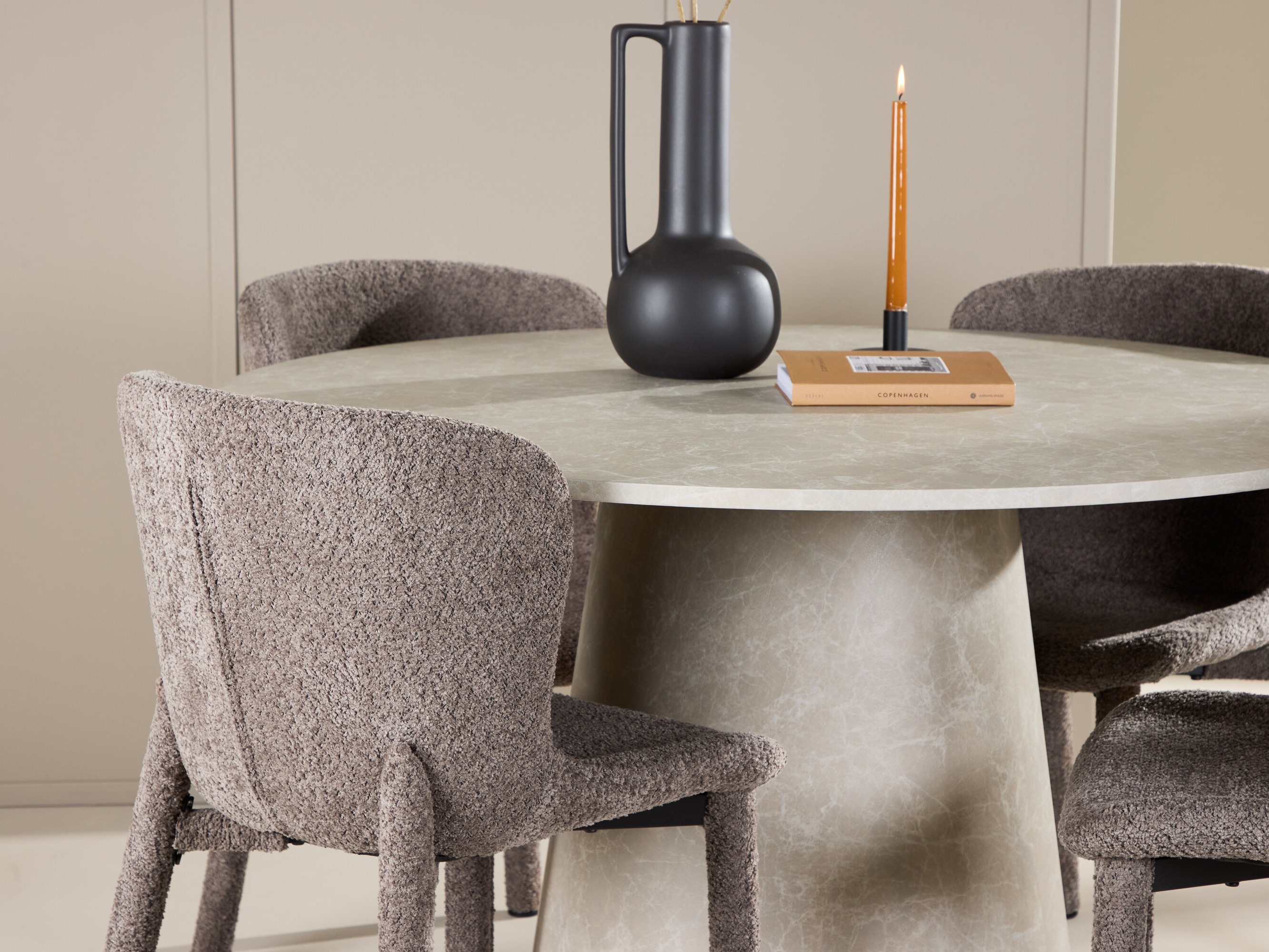 Borðstofusett Dallas 5023 (Brúnn)