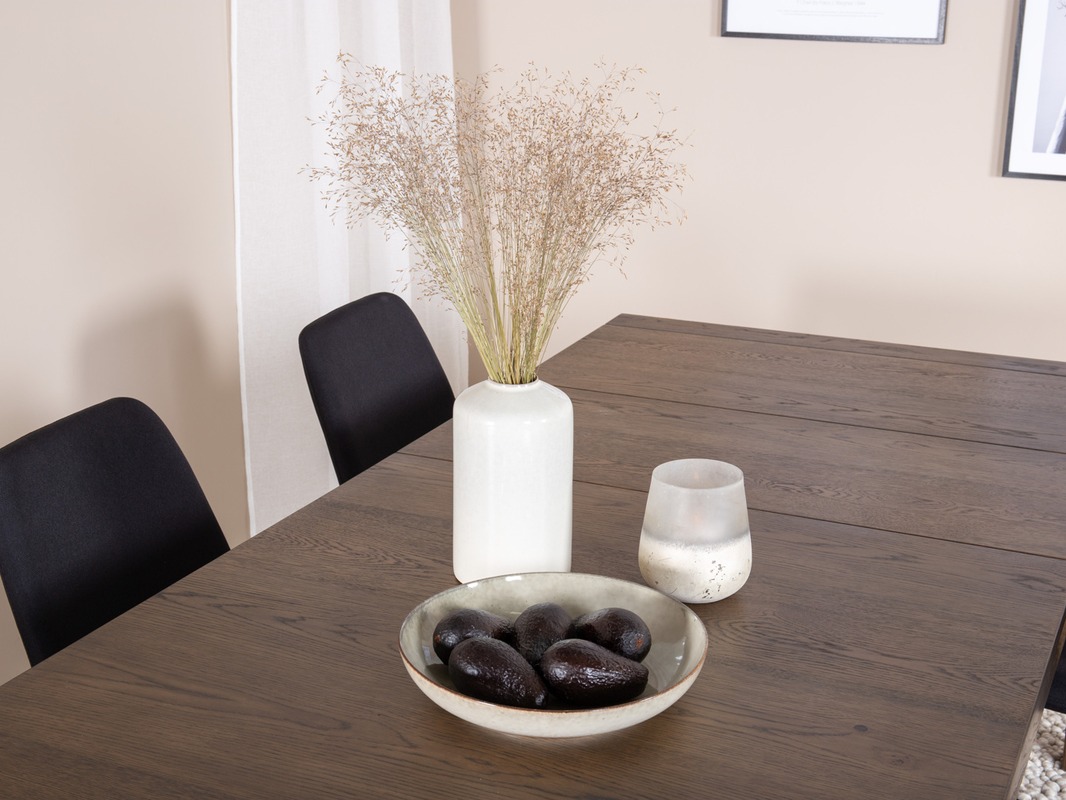 Borðstofusett Dallas 5027 (Dökk eik)