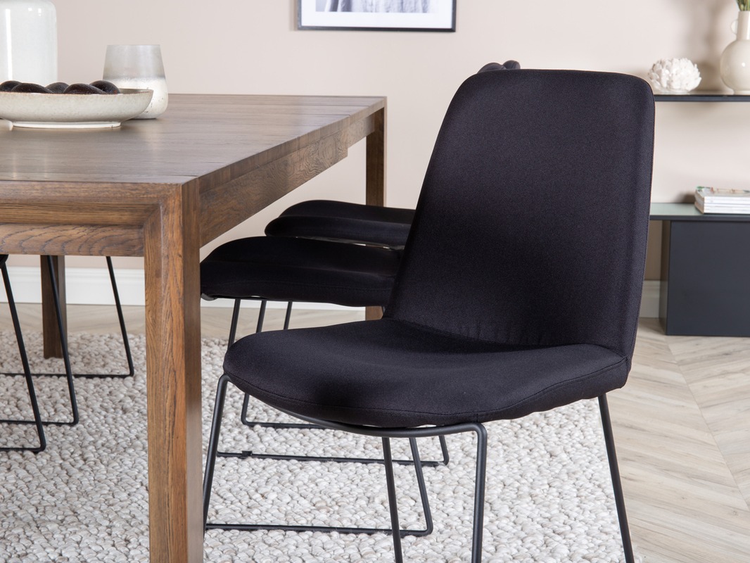 Borðstofusett Dallas 5027 (Dökk eik)