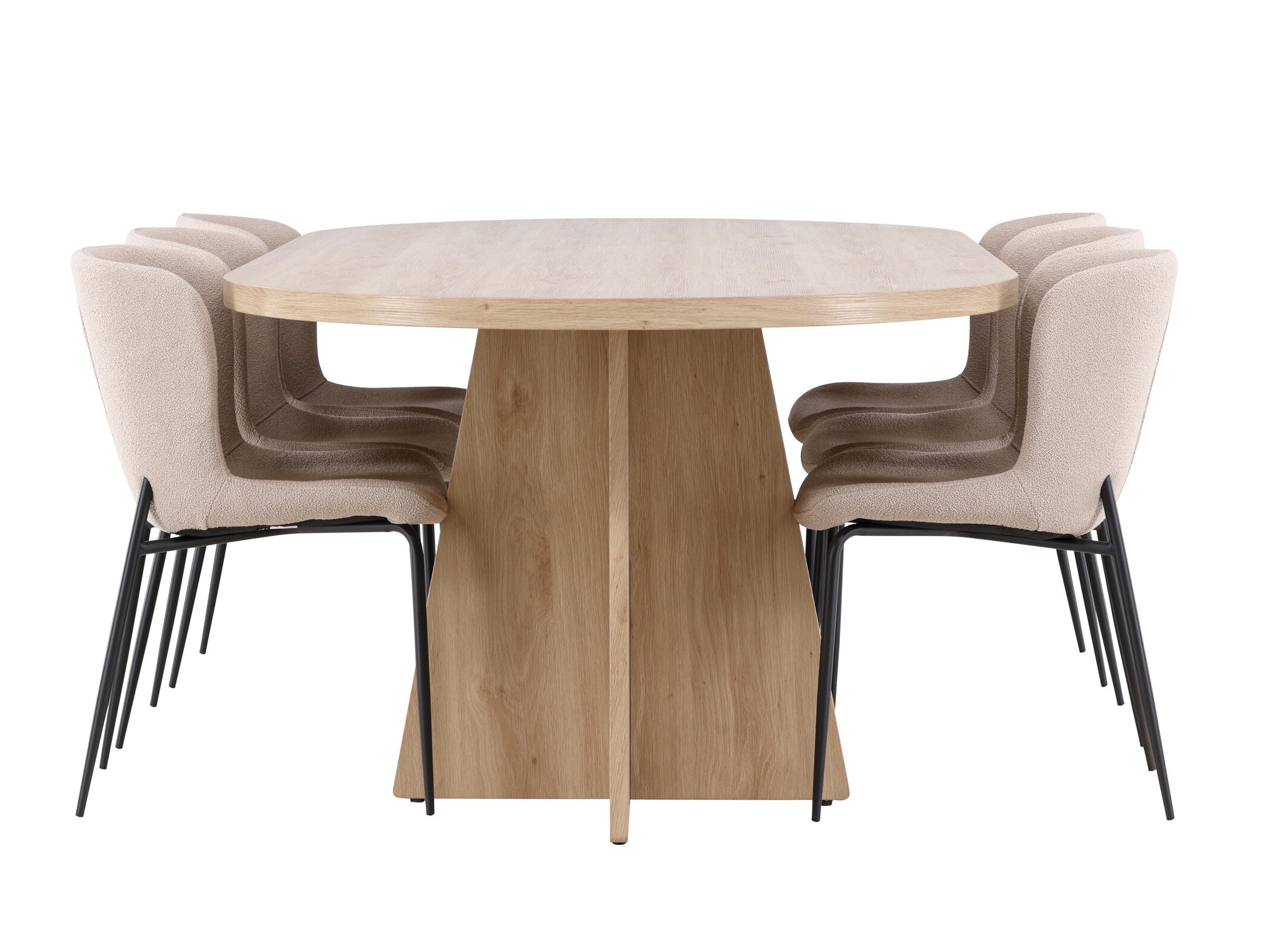 Borðstofusett Dallas 4990 (Beige)