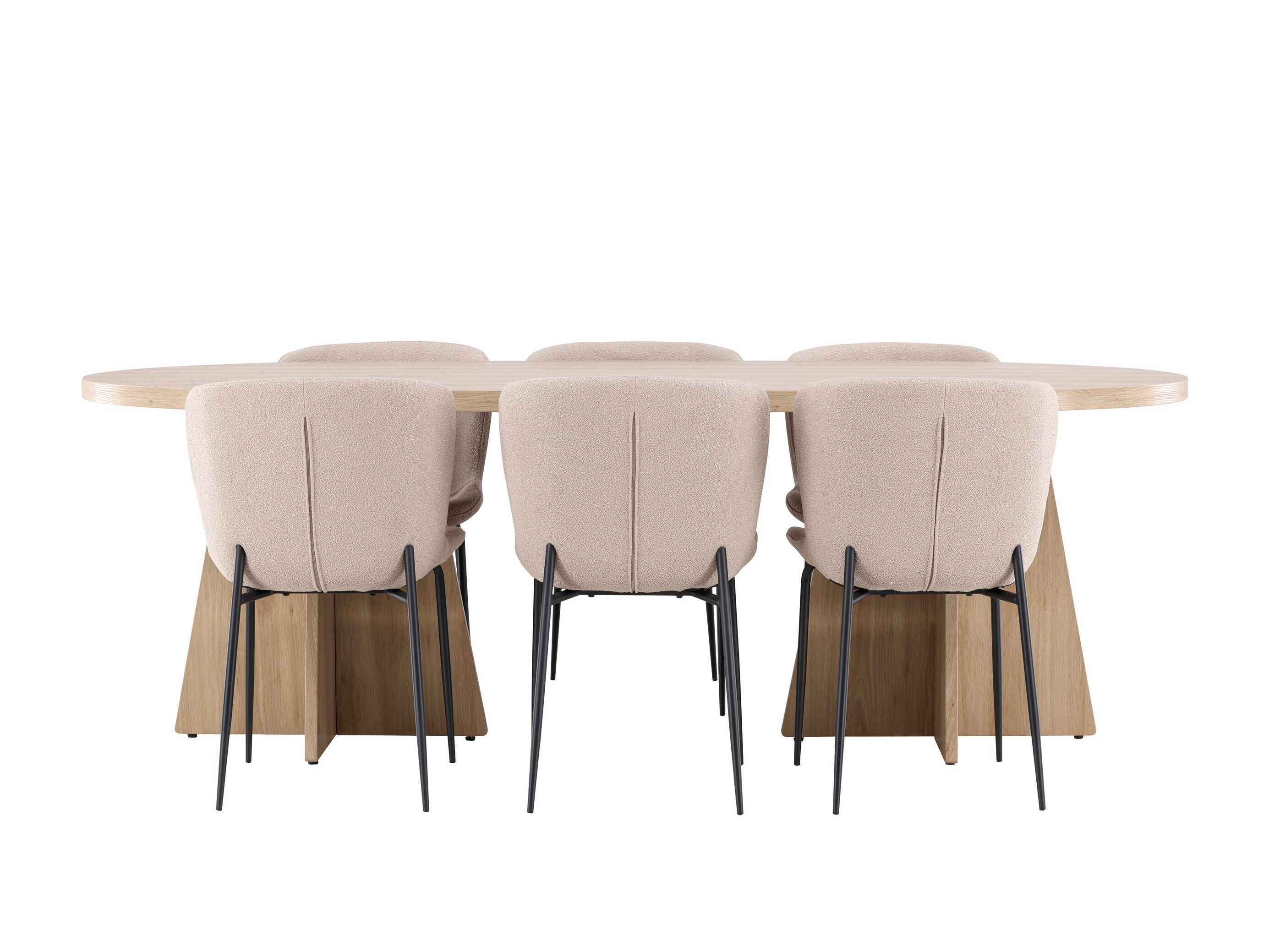 Borðstofusett Dallas 4990 (Beige)